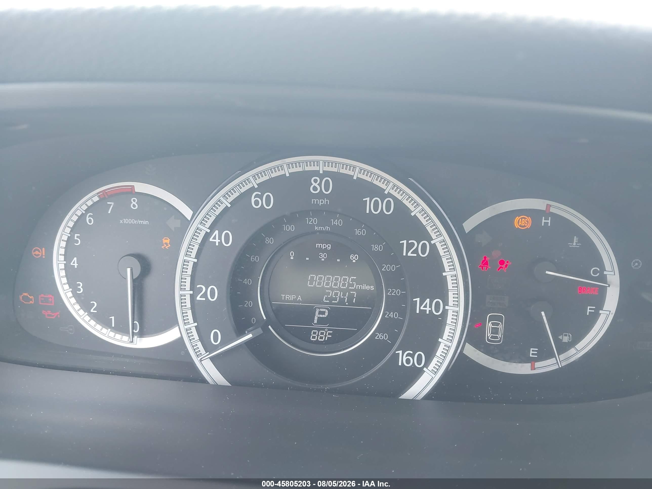 2013 Honda Accord Lx Gray vin: 1HGCR2F31DA208700