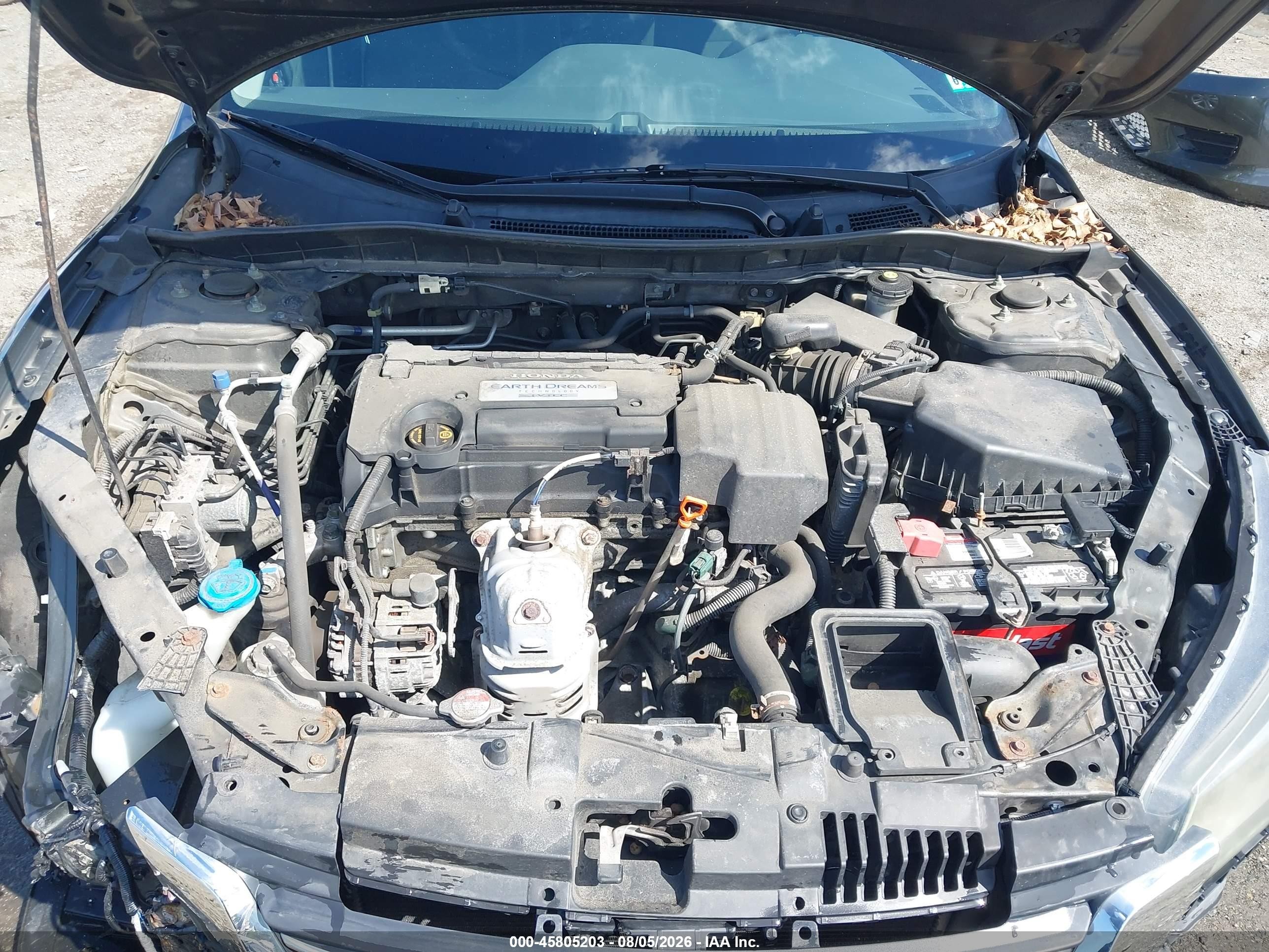 2013 Honda Accord Lx Gray vin: 1HGCR2F31DA208700