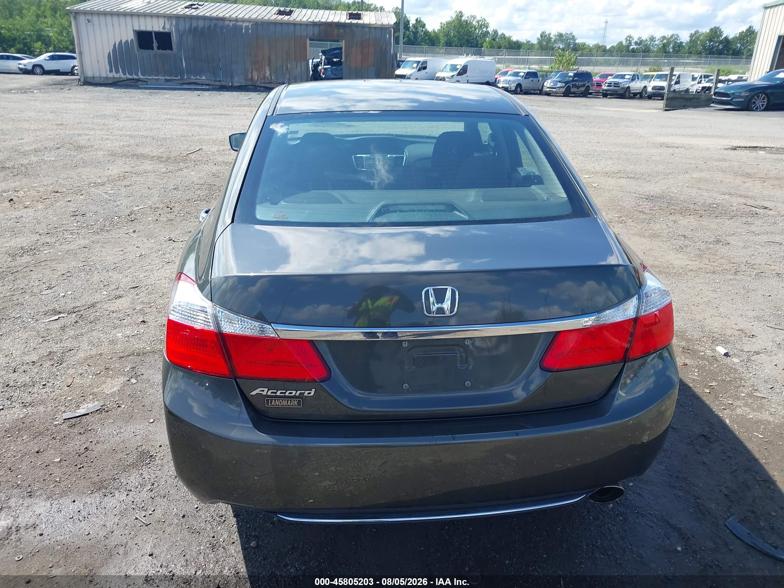 2013 Honda Accord Lx Gray vin: 1HGCR2F31DA208700
