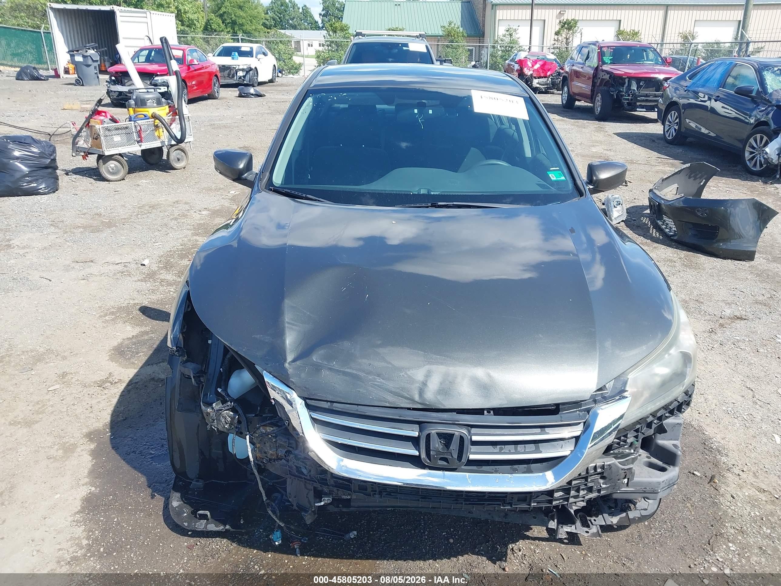 2013 Honda Accord Lx Gray vin: 1HGCR2F31DA208700