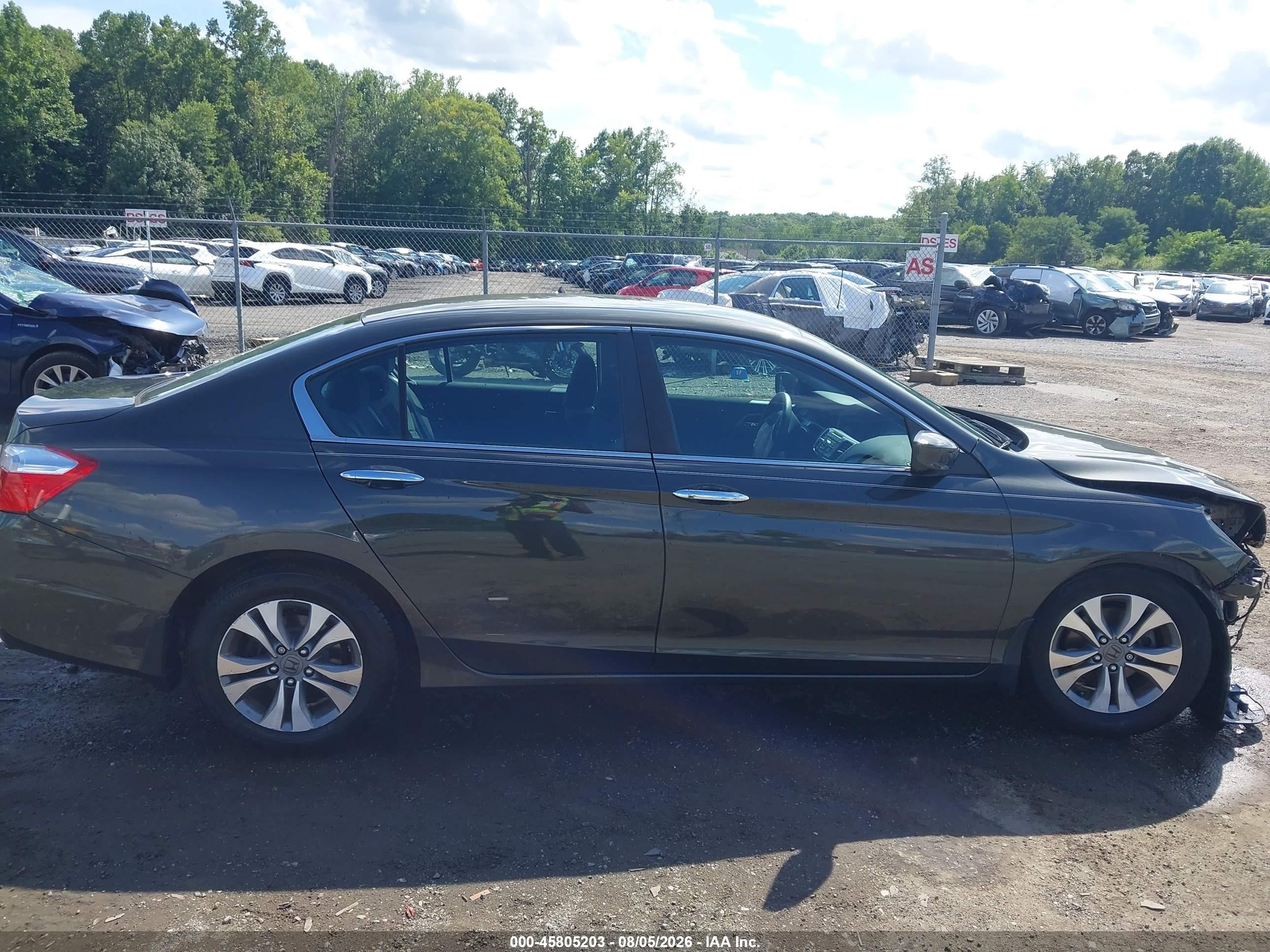 2013 Honda Accord Lx Gray vin: 1HGCR2F31DA208700