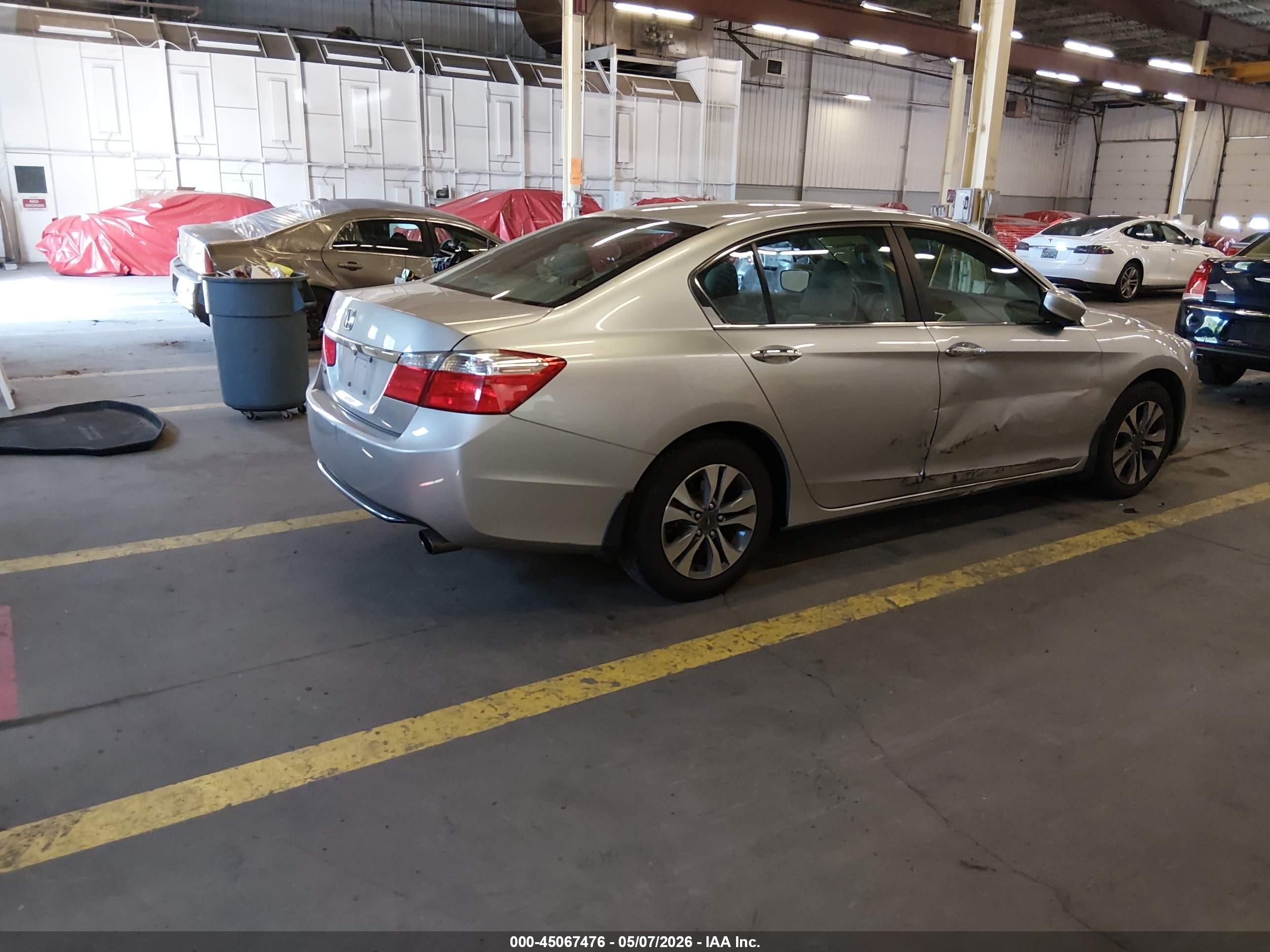 2013 Honda Accord Lx Silver vin: 1HGCR2F31DA210799