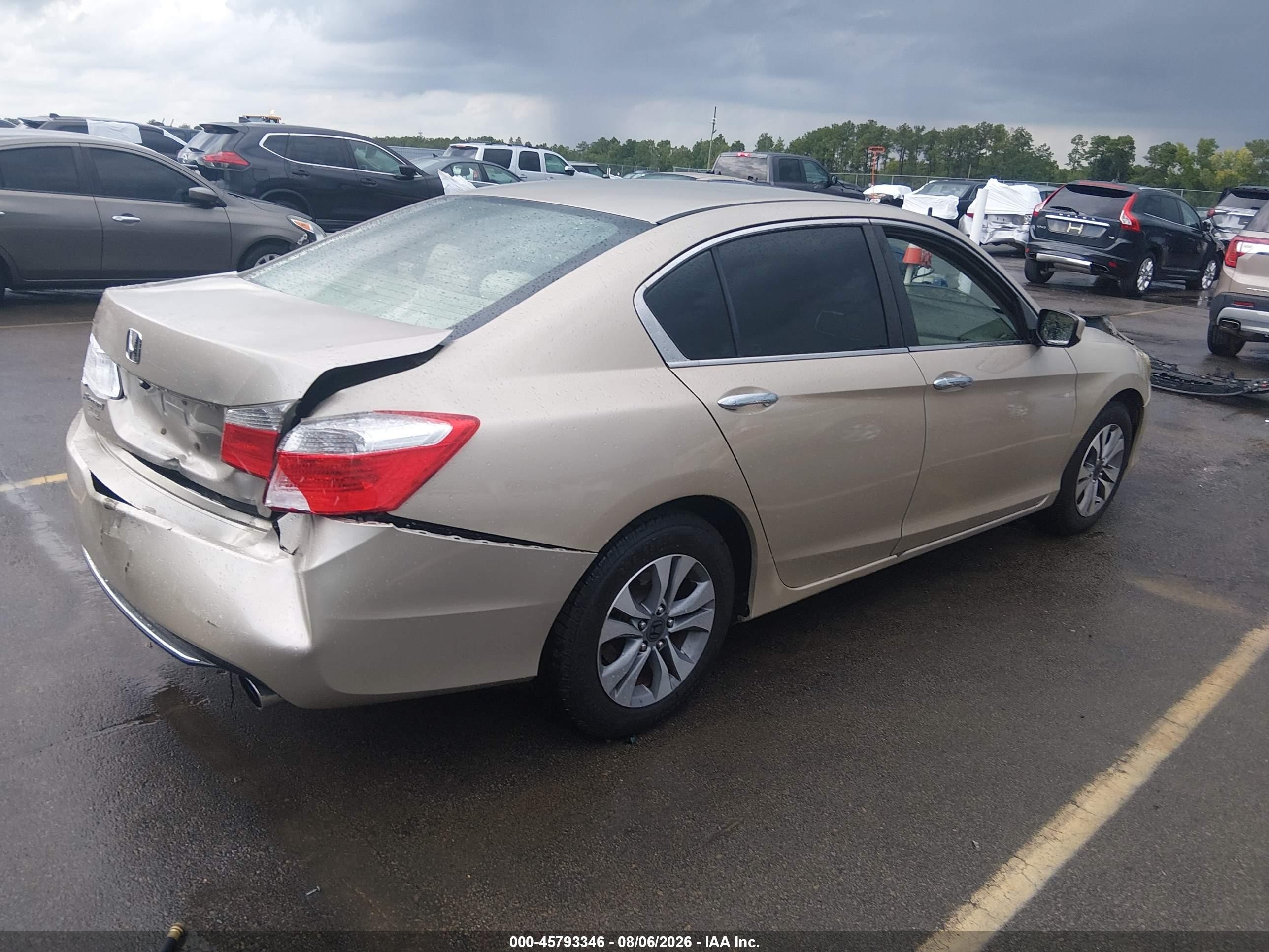 2013 Honda Accord Lx Бежевый vin: 1HGCR2F31DA220538