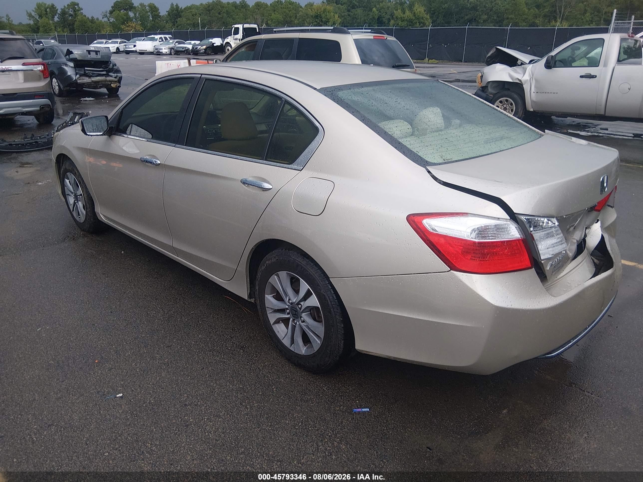 2013 Honda Accord Lx Бежевый vin: 1HGCR2F31DA220538