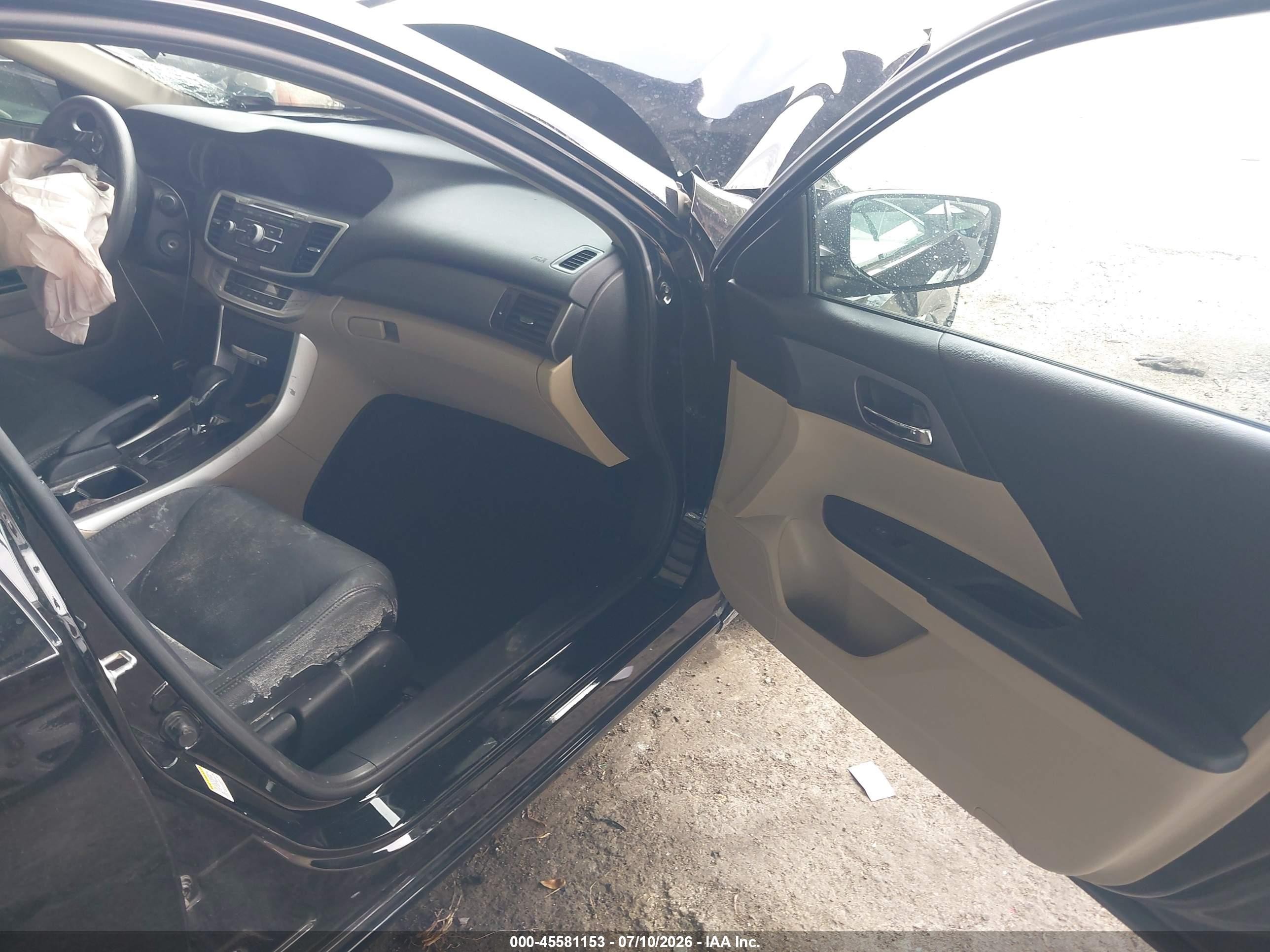 2013 Honda Accord Lx Black vin: 1HGCR2F31DA239249