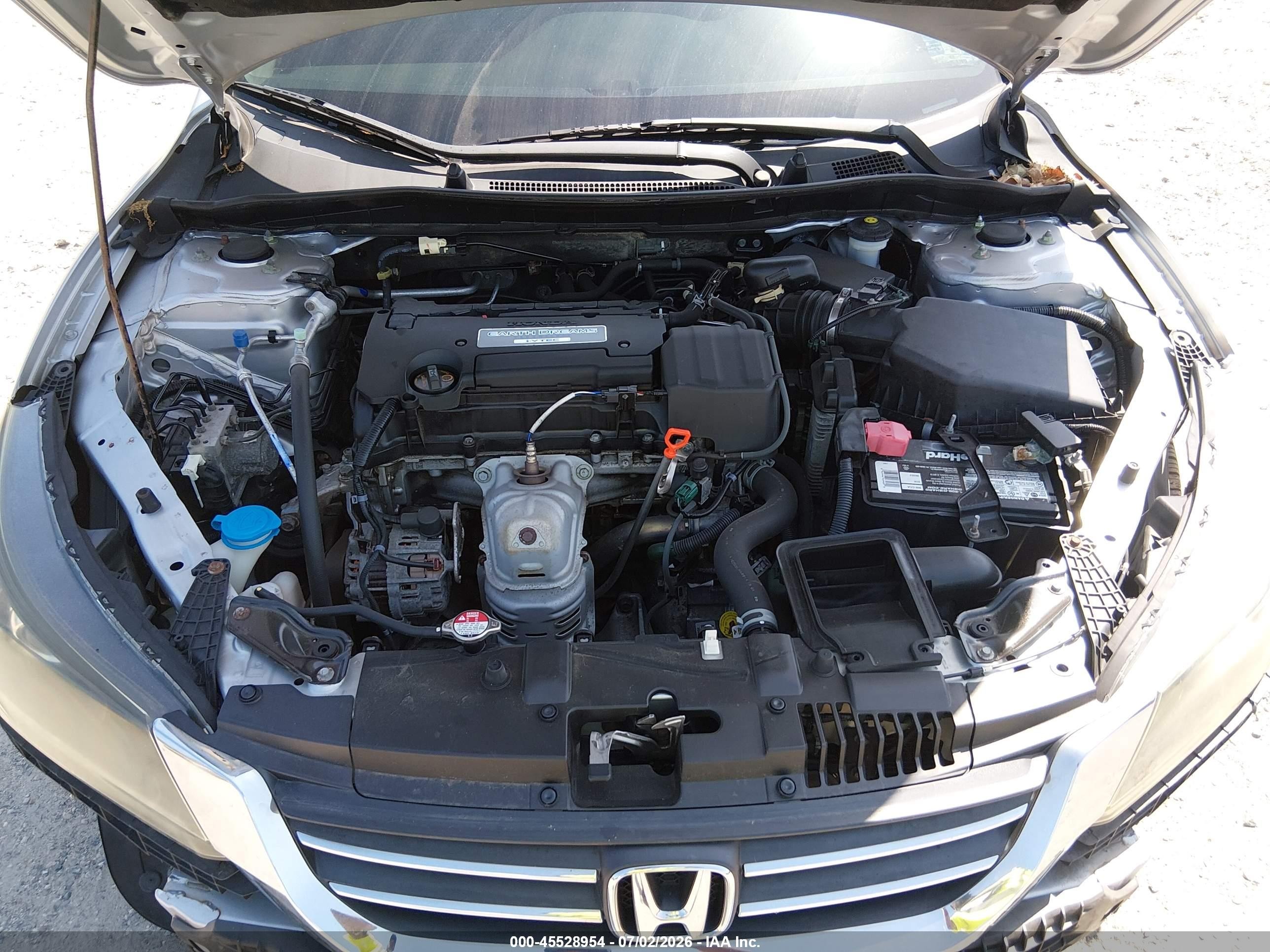 2014 Honda Accord Lx Silver vin: 1HGCR2F31EA009910