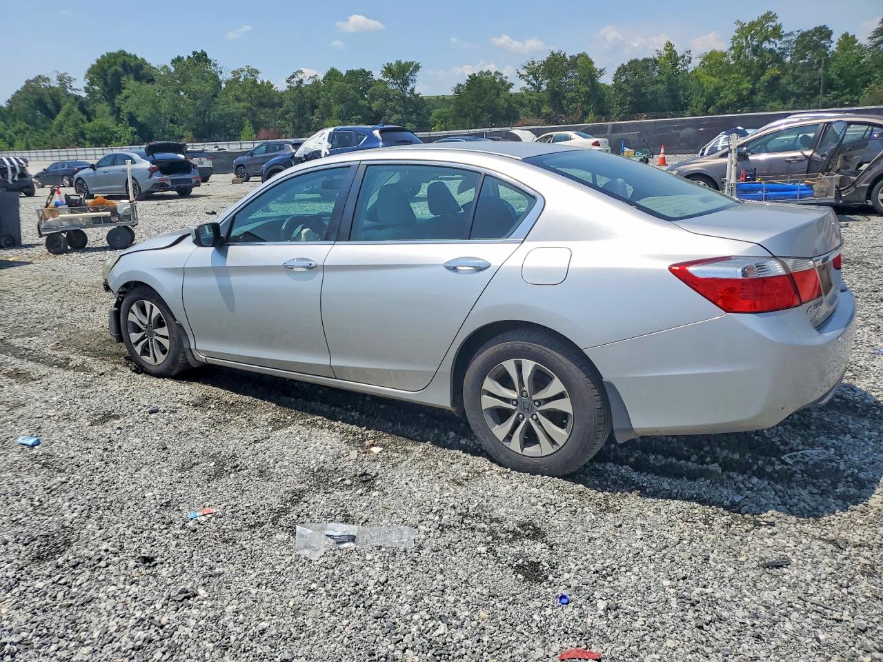 2014 Honda Accord Lx Silver vin: 1HGCR2F31EA017117
