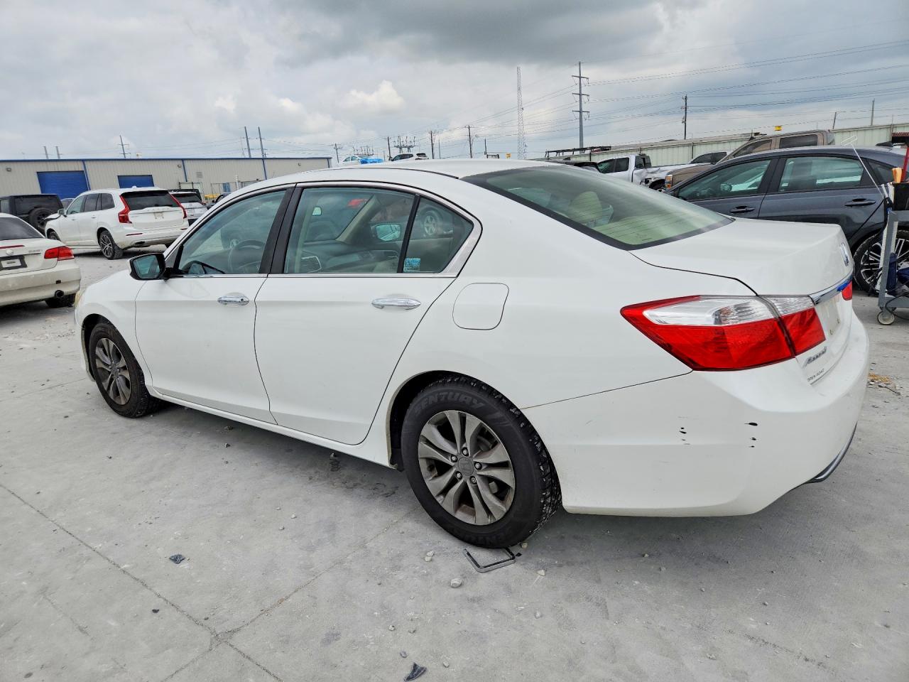 2014 Honda Accord Lx White vin: 1HGCR2F31EA040008