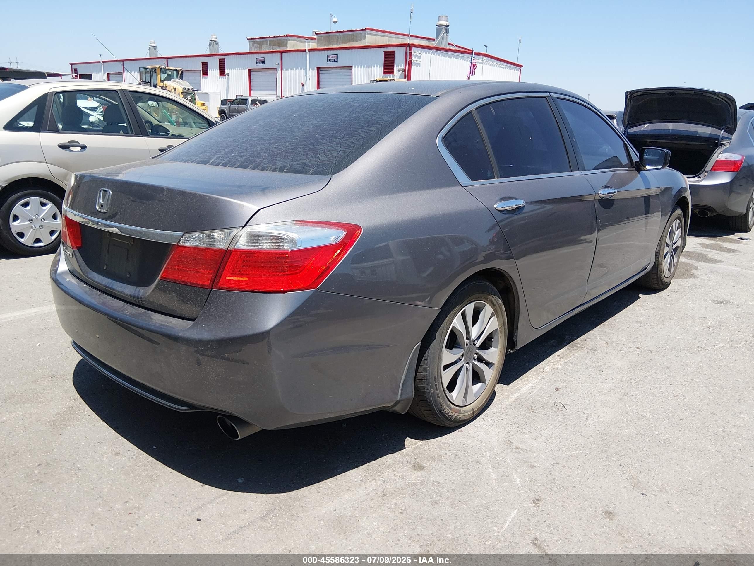 2014 Honda Accord Lx Gray vin: 1HGCR2F31EA061649