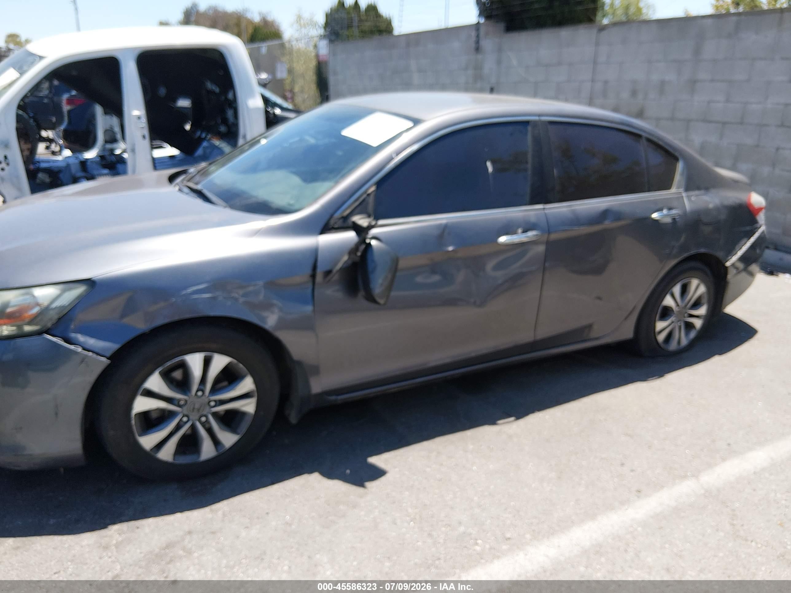 2014 Honda Accord Lx Gray vin: 1HGCR2F31EA061649