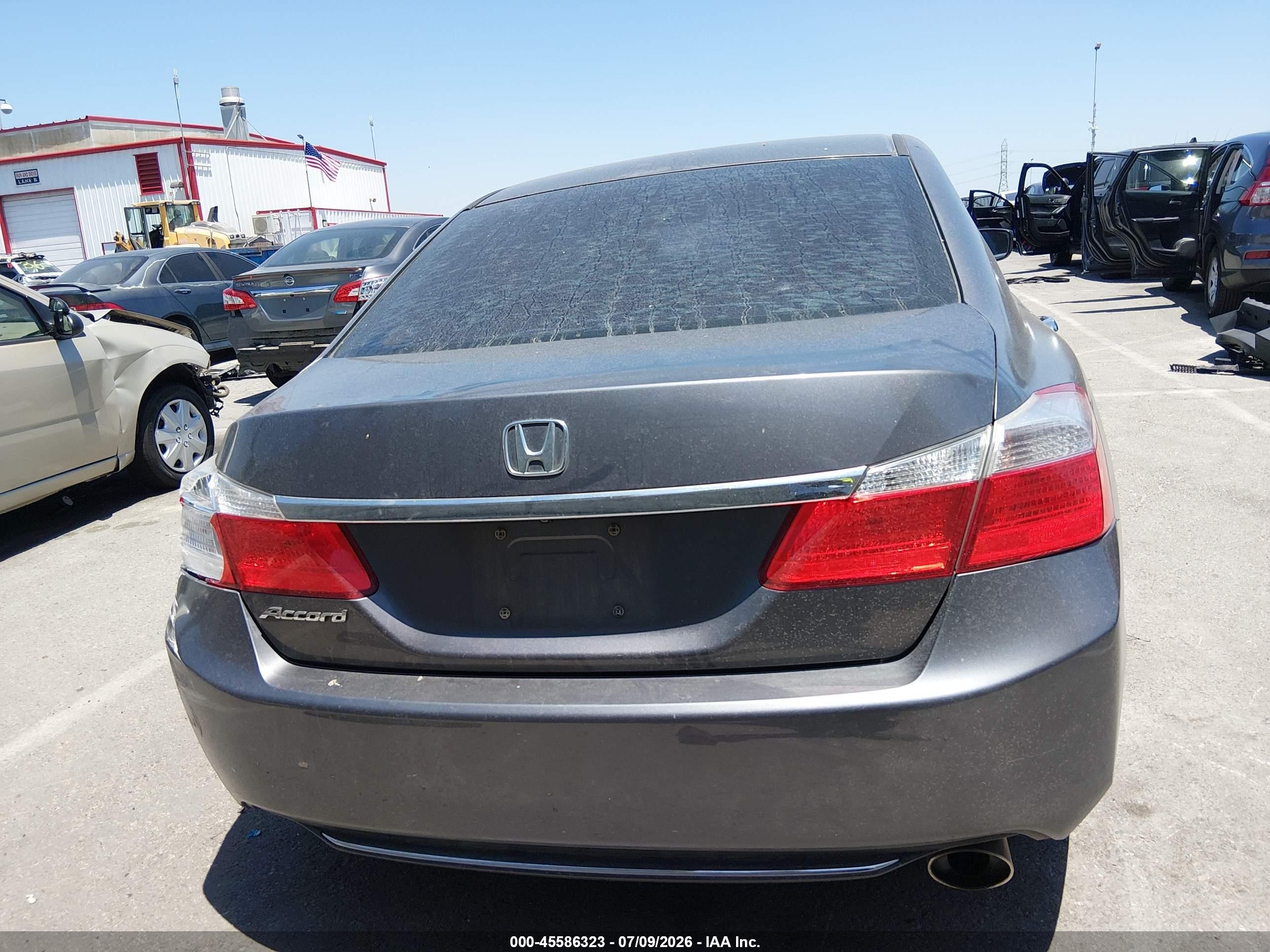 2014 Honda Accord Lx Gray vin: 1HGCR2F31EA061649