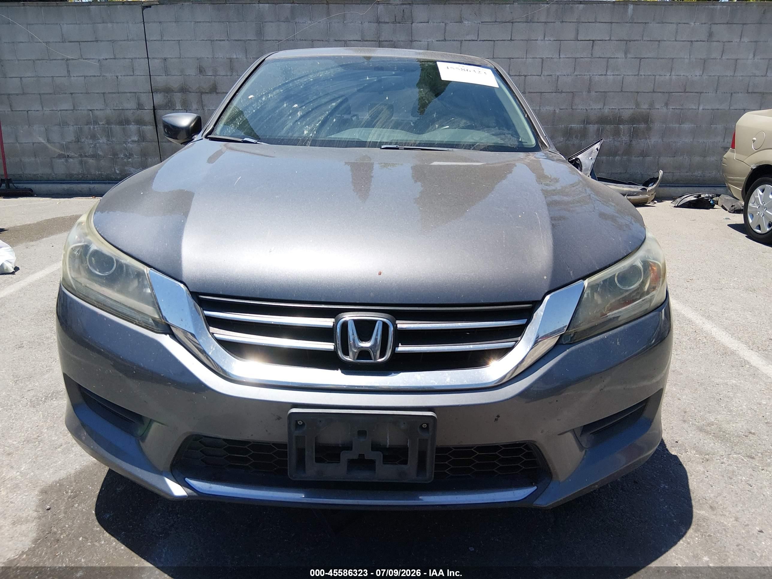 2014 Honda Accord Lx Gray vin: 1HGCR2F31EA061649