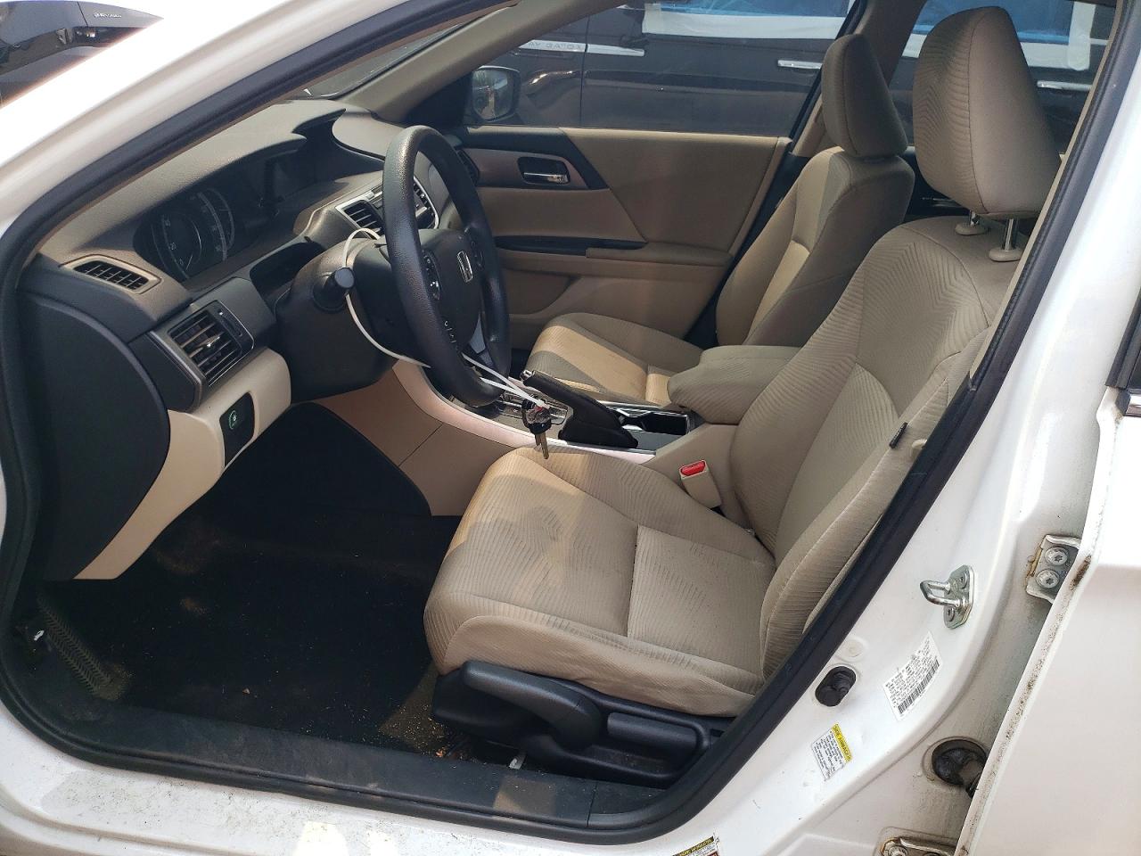 2014 Honda Accord Lx White vin: 1HGCR2F31EA063739