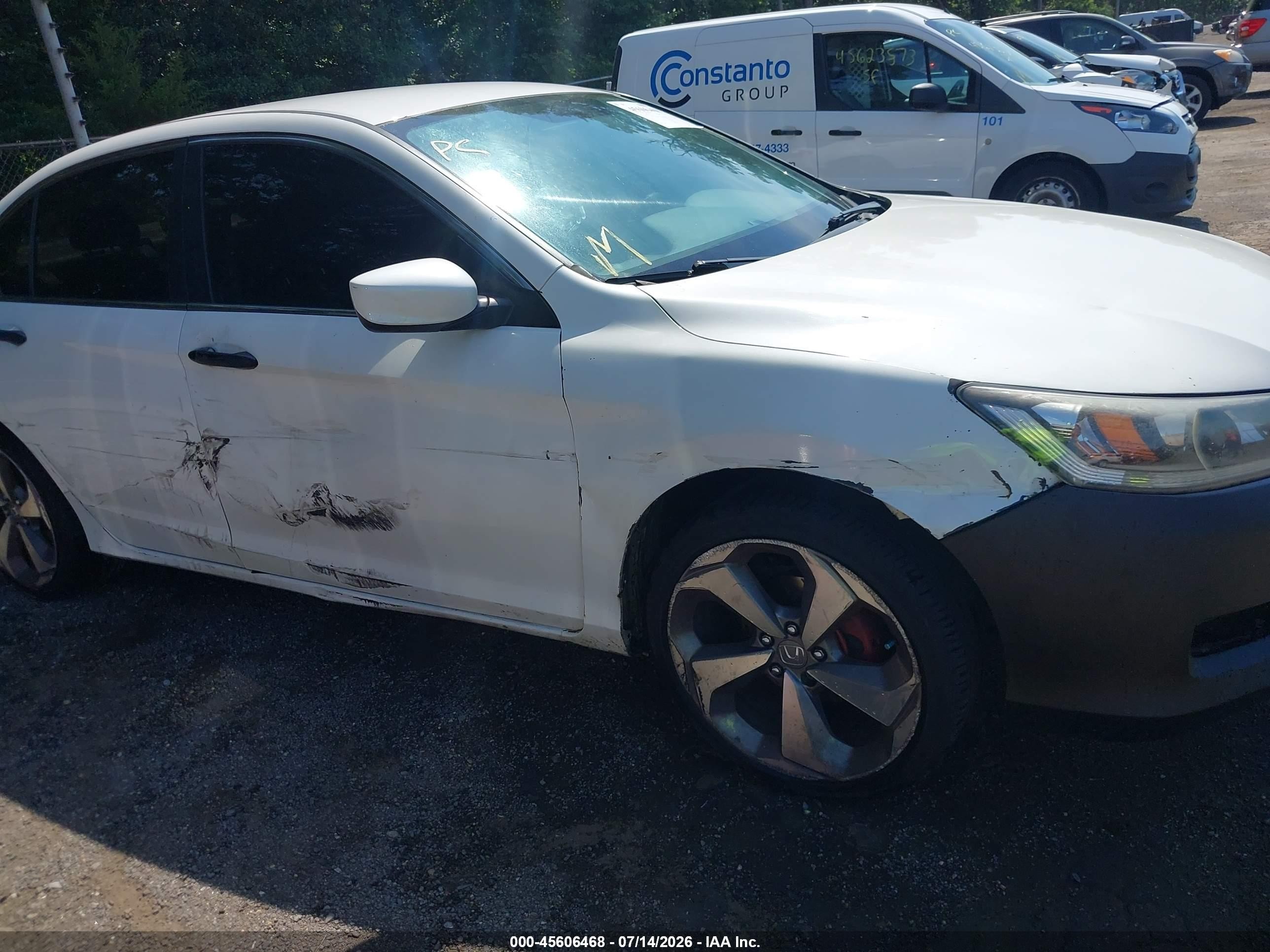 2014 Honda Accord Lx Белый vin: 1HGCR2F31EA127360