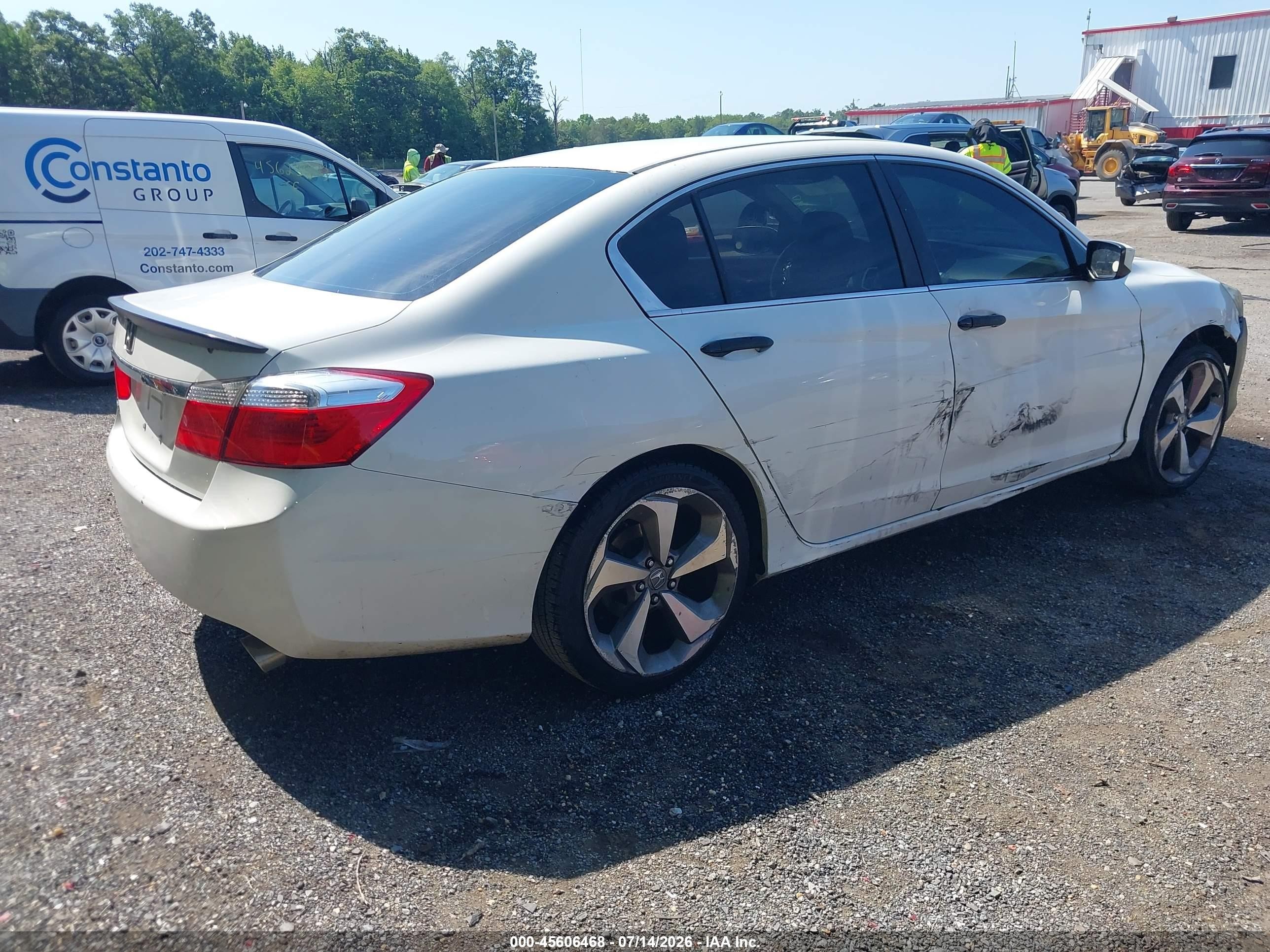 2014 Honda Accord Lx Белый vin: 1HGCR2F31EA127360