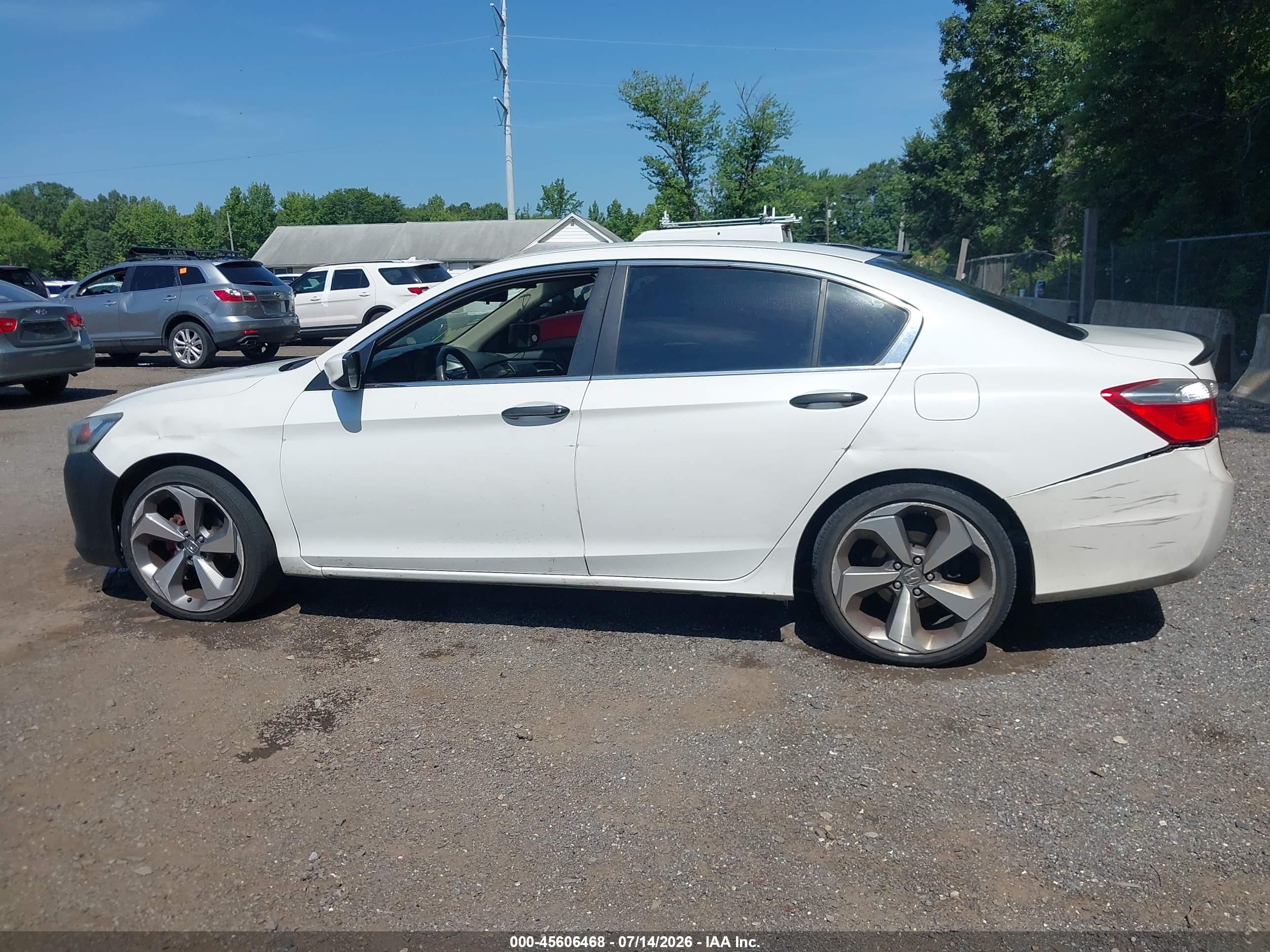 2014 Honda Accord Lx Белый vin: 1HGCR2F31EA127360
