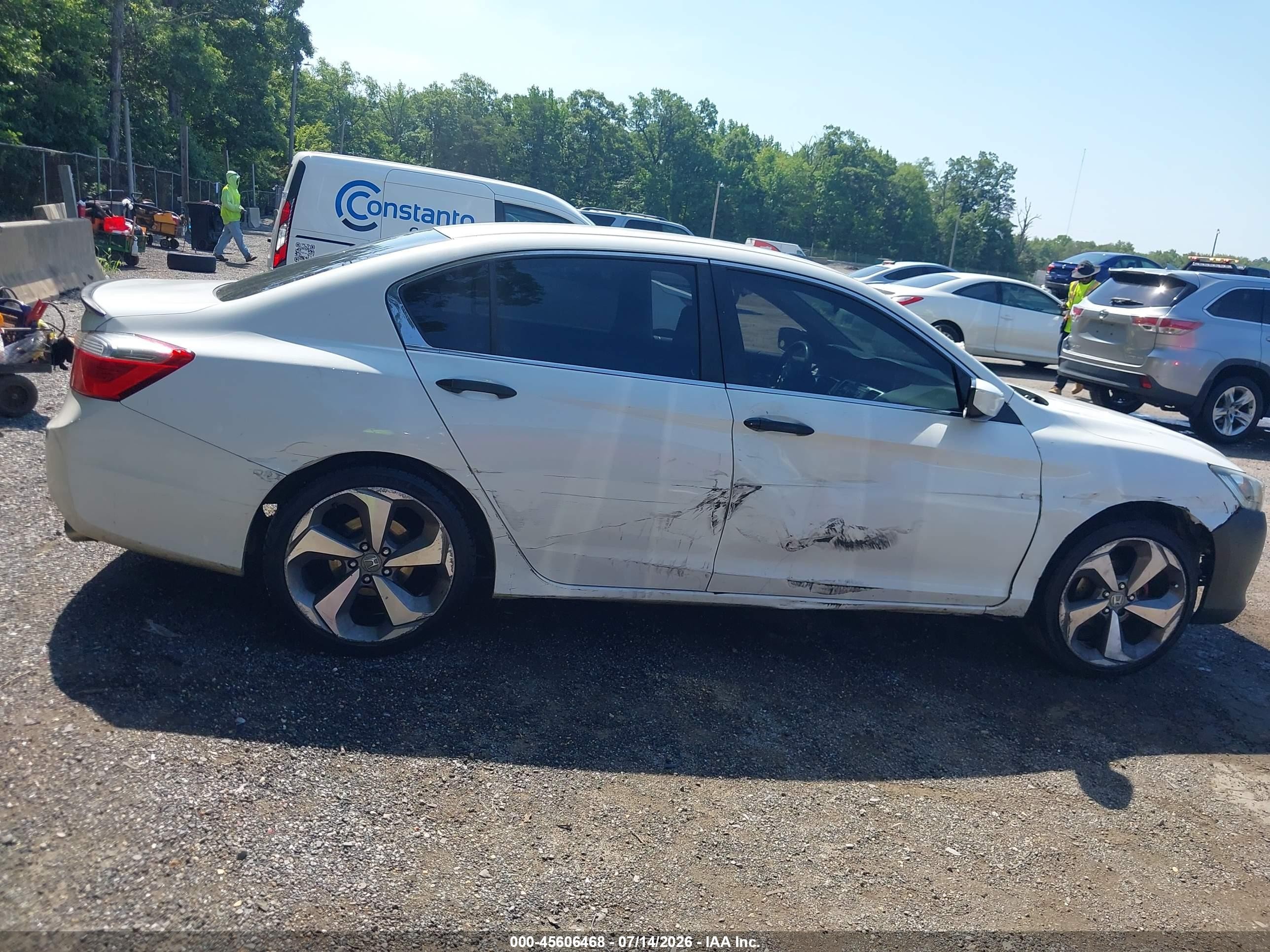 2014 Honda Accord Lx Белый vin: 1HGCR2F31EA127360