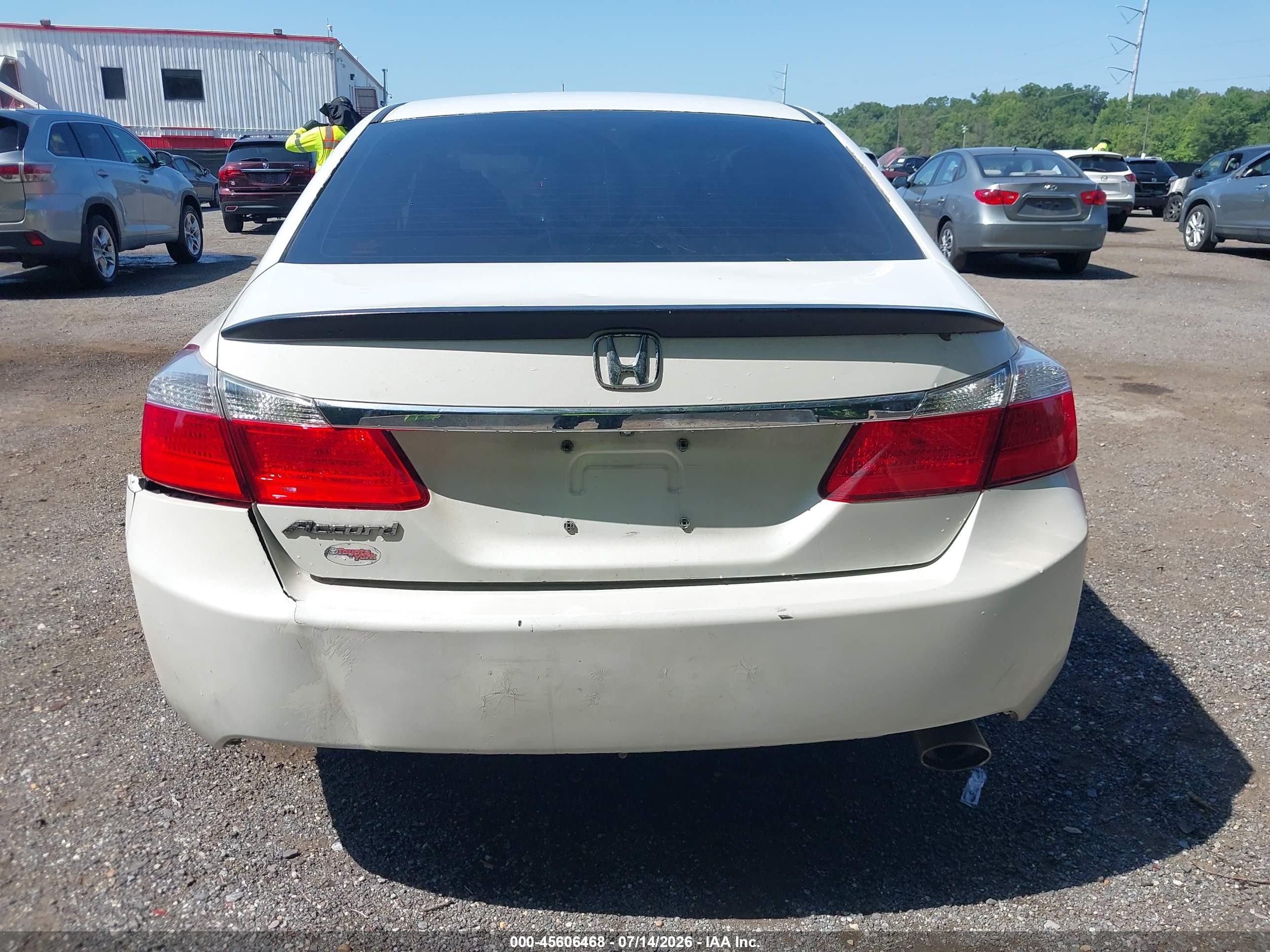 2014 Honda Accord Lx Белый vin: 1HGCR2F31EA127360