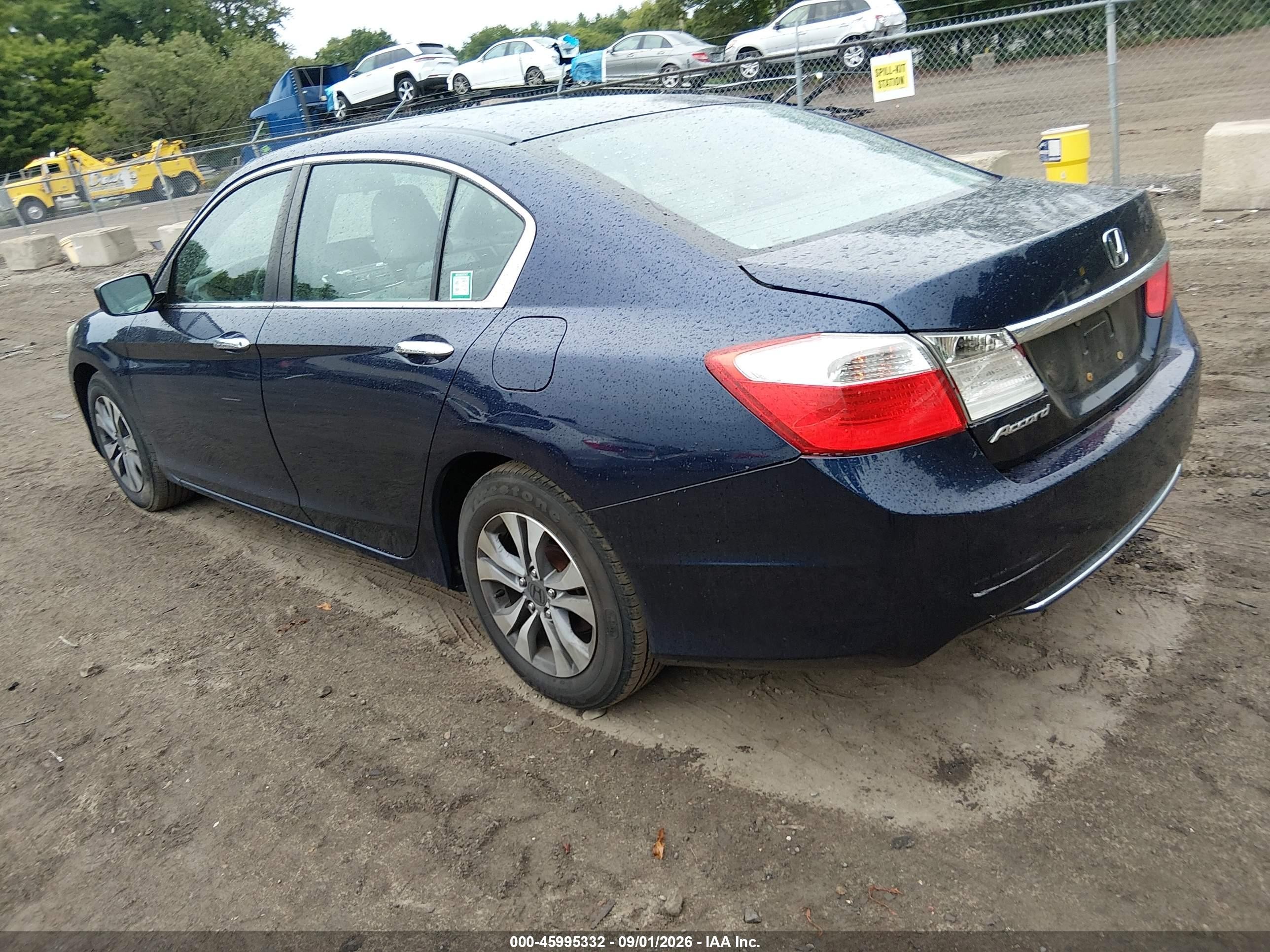 2014 Honda Accord Lx Blue vin: 1HGCR2F31EA150671