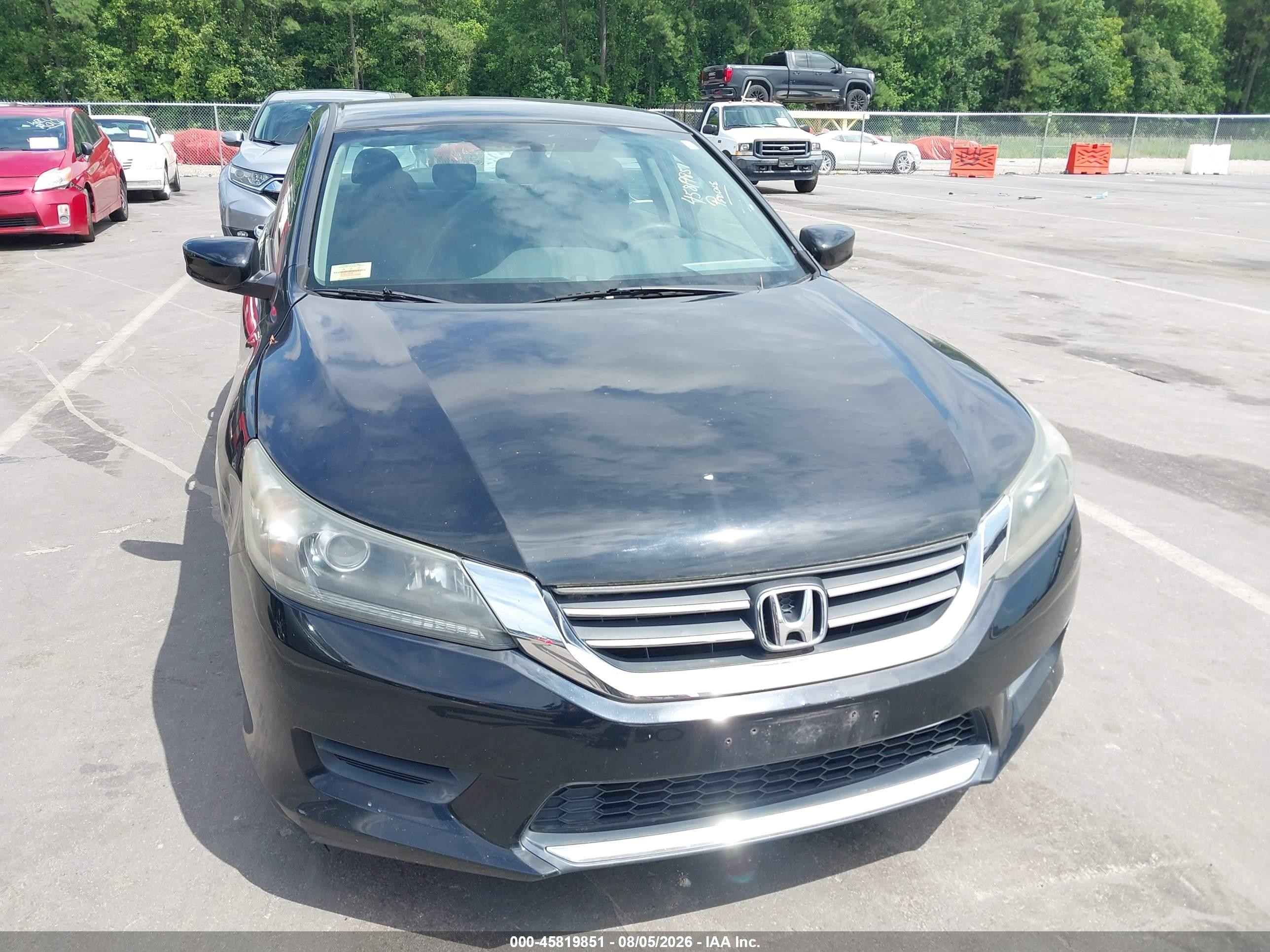 2014 Honda Accord Lx Black vin: 1HGCR2F31EA224543