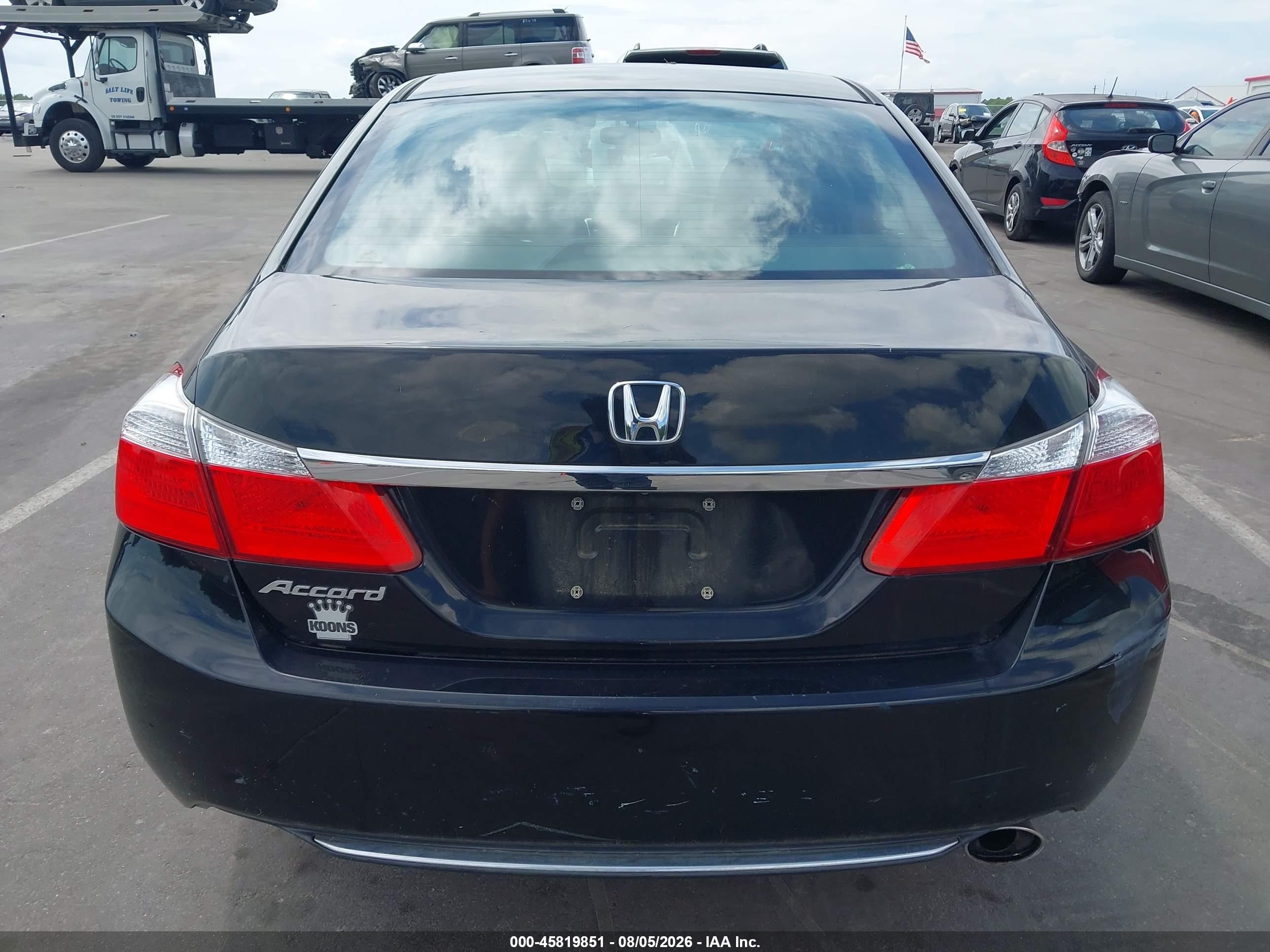 2014 Honda Accord Lx Black vin: 1HGCR2F31EA224543