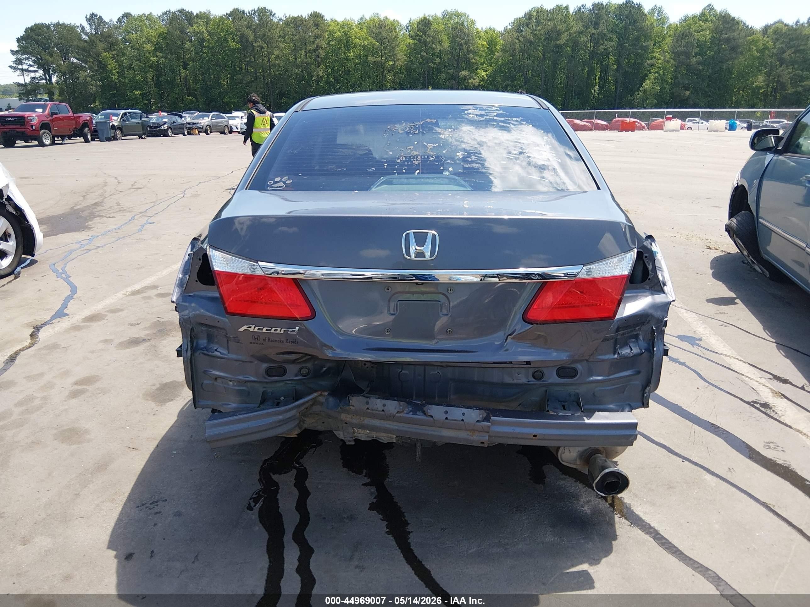 2014 Honda Accord Lx Gray vin: 1HGCR2F31EA232402