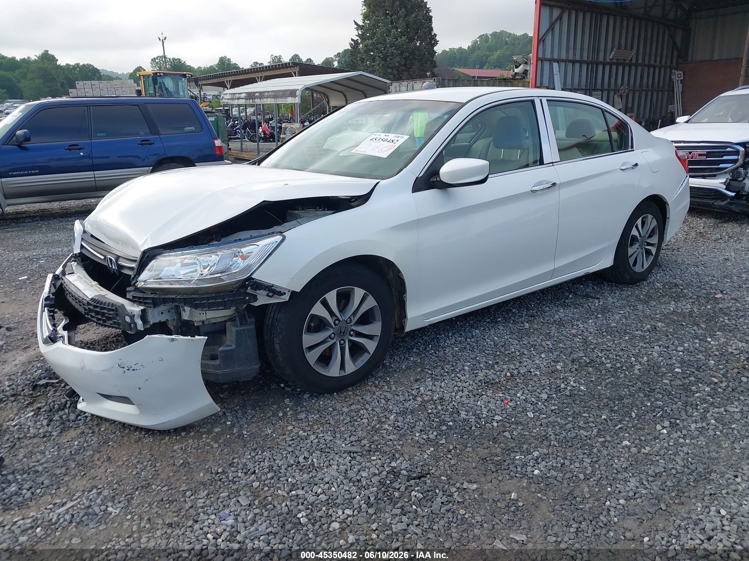 2014 Honda Accord Lx Белый vin: 1HGCR2F31EA286945