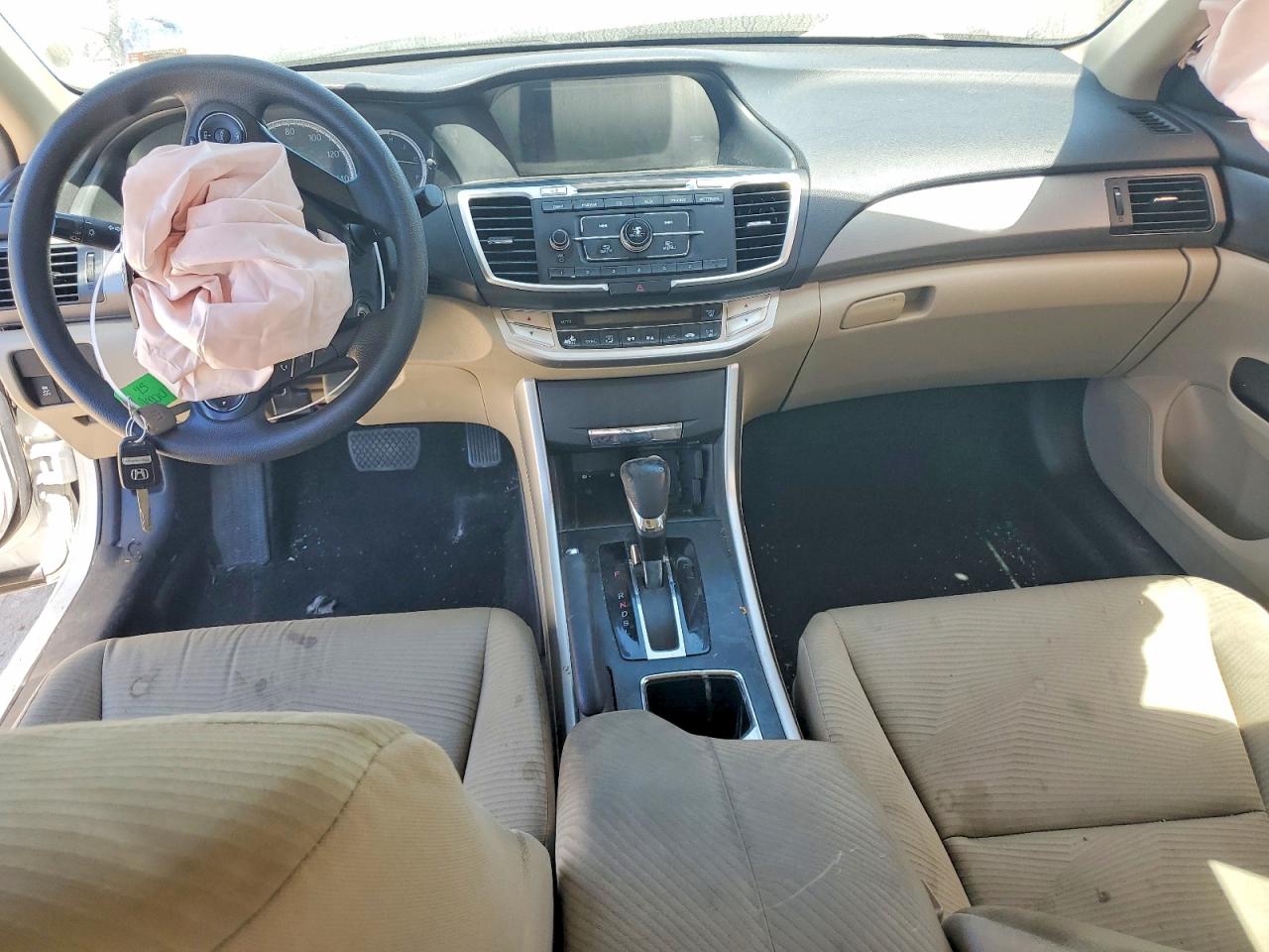 2015 Honda Accord Lx White vin: 1HGCR2F31FA036283