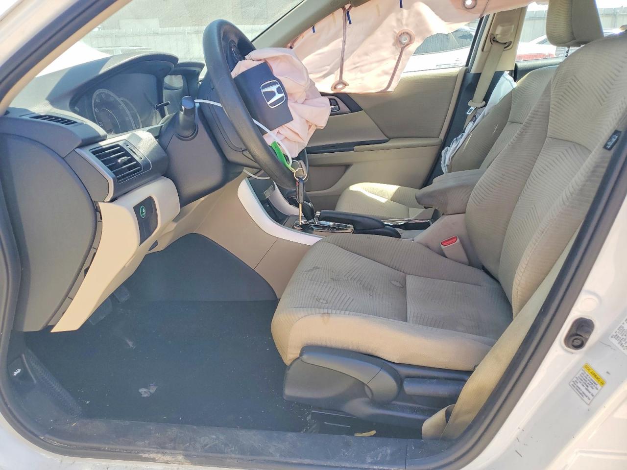 2015 Honda Accord Lx White vin: 1HGCR2F31FA036283