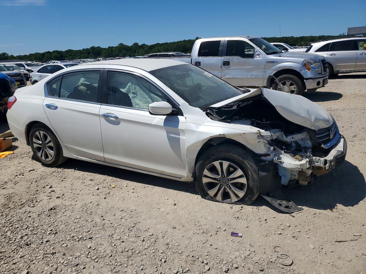 2015 Honda Accord Lx White vin: 1HGCR2F31FA036283