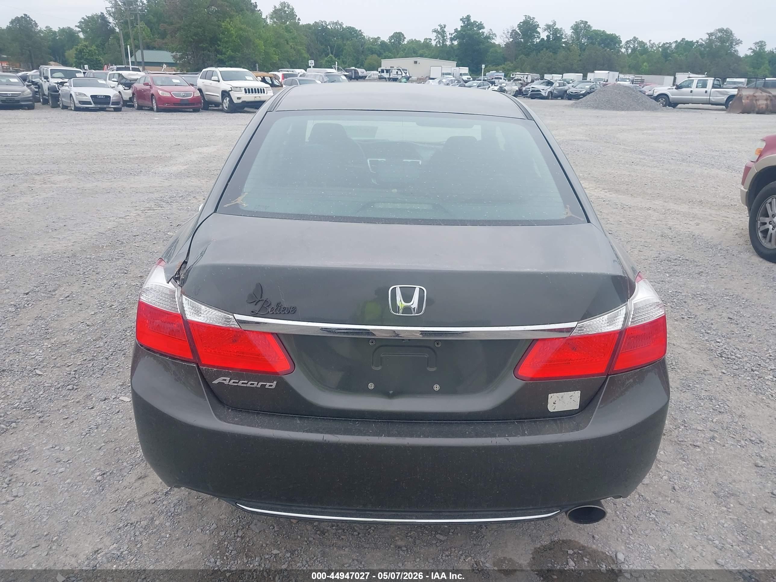 2015 Honda Accord Lx Gray vin: 1HGCR2F31FA134486