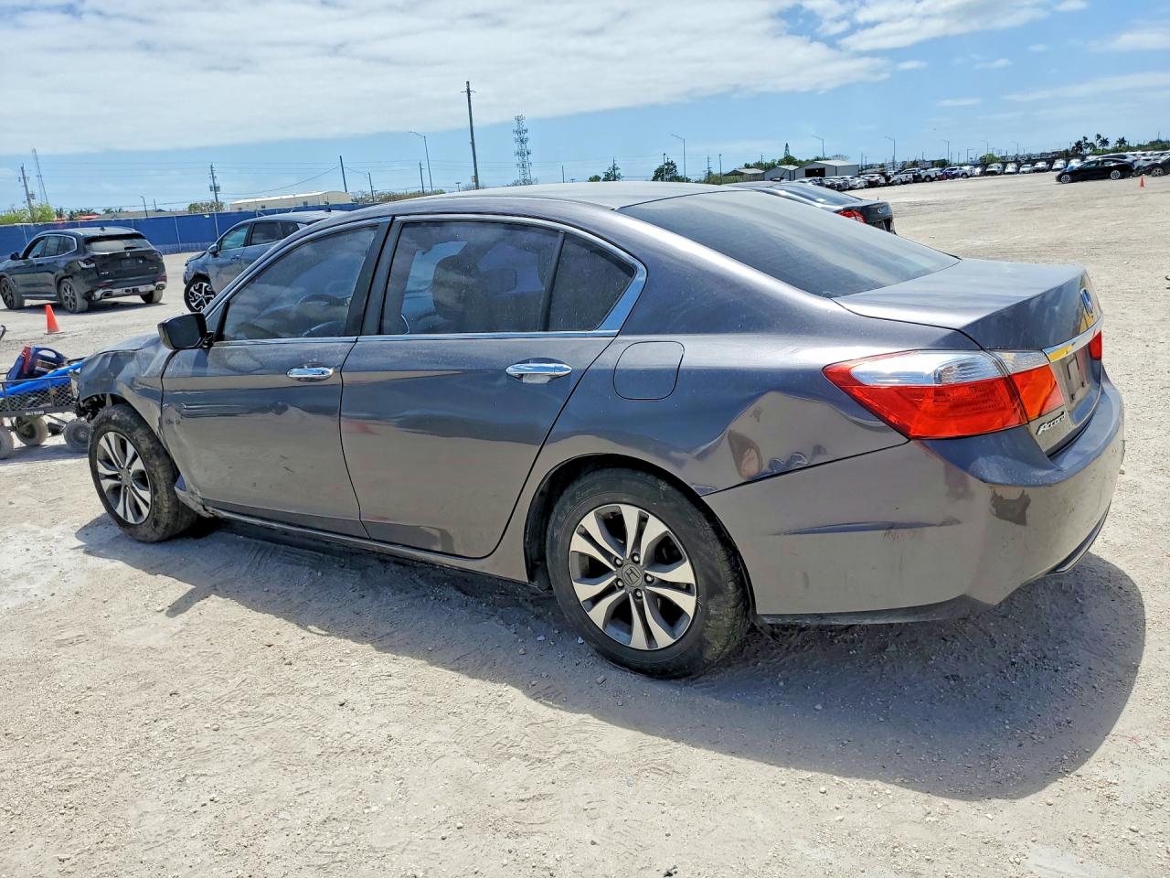 2015 Honda Accord Lx Gray vin: 1HGCR2F31FA139767