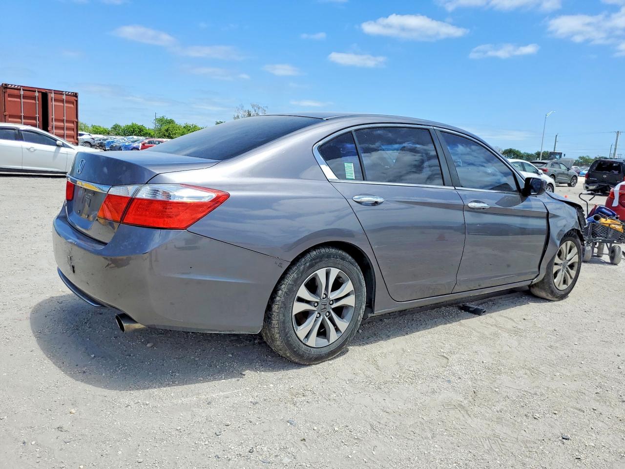 2015 Honda Accord Lx Gray vin: 1HGCR2F31FA139767