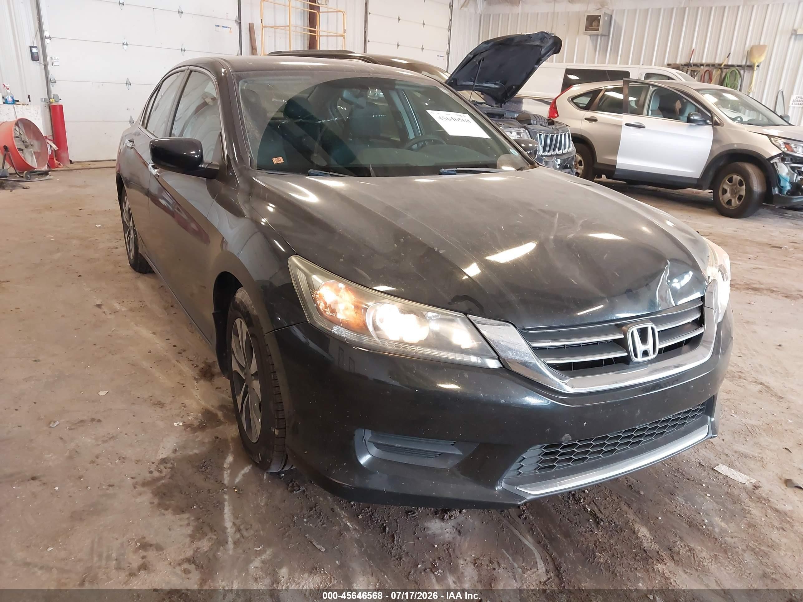2015 Honda Accord Lx Black vin: 1HGCR2F31FA181307
