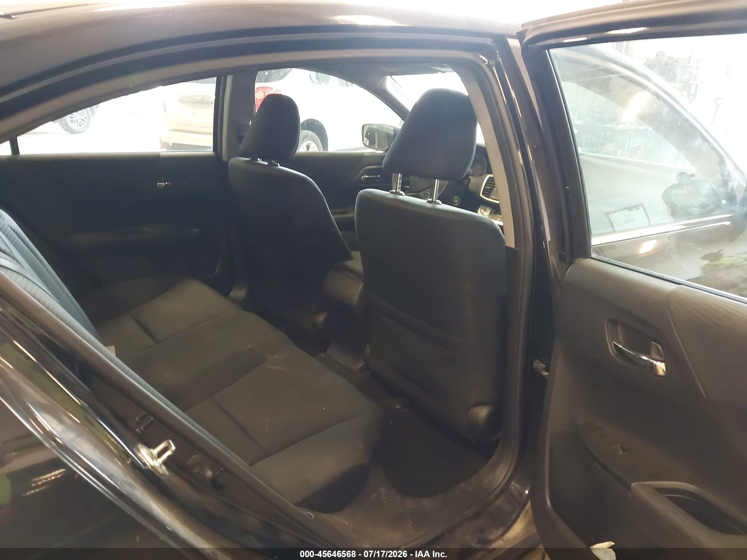 2015 Honda Accord Lx Black vin: 1HGCR2F31FA181307