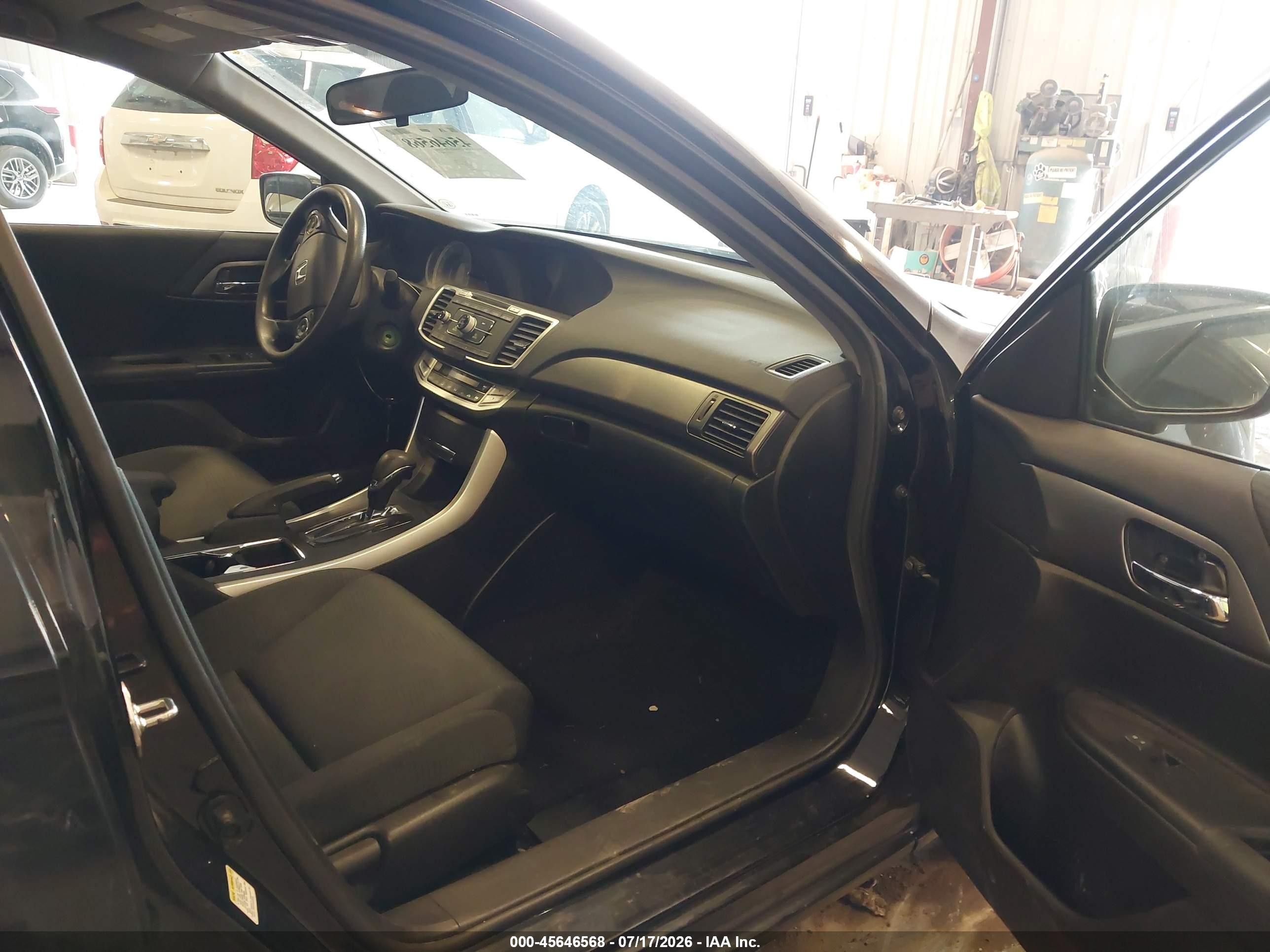 2015 Honda Accord Lx Black vin: 1HGCR2F31FA181307