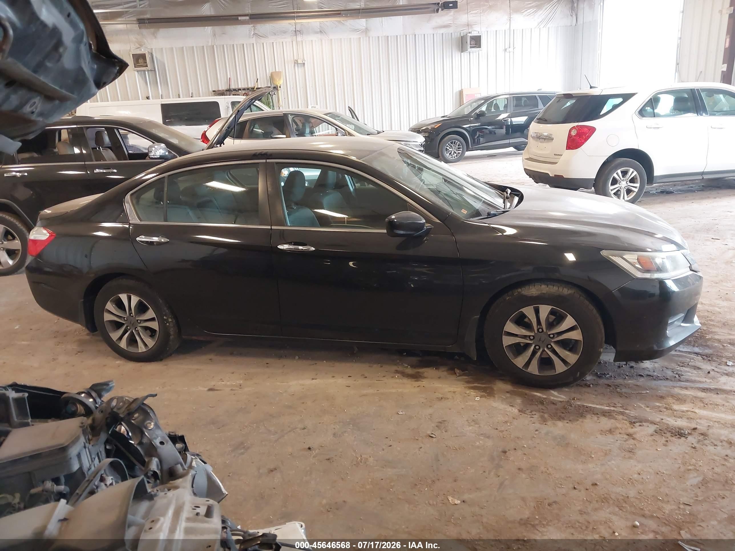 2015 Honda Accord Lx Black vin: 1HGCR2F31FA181307