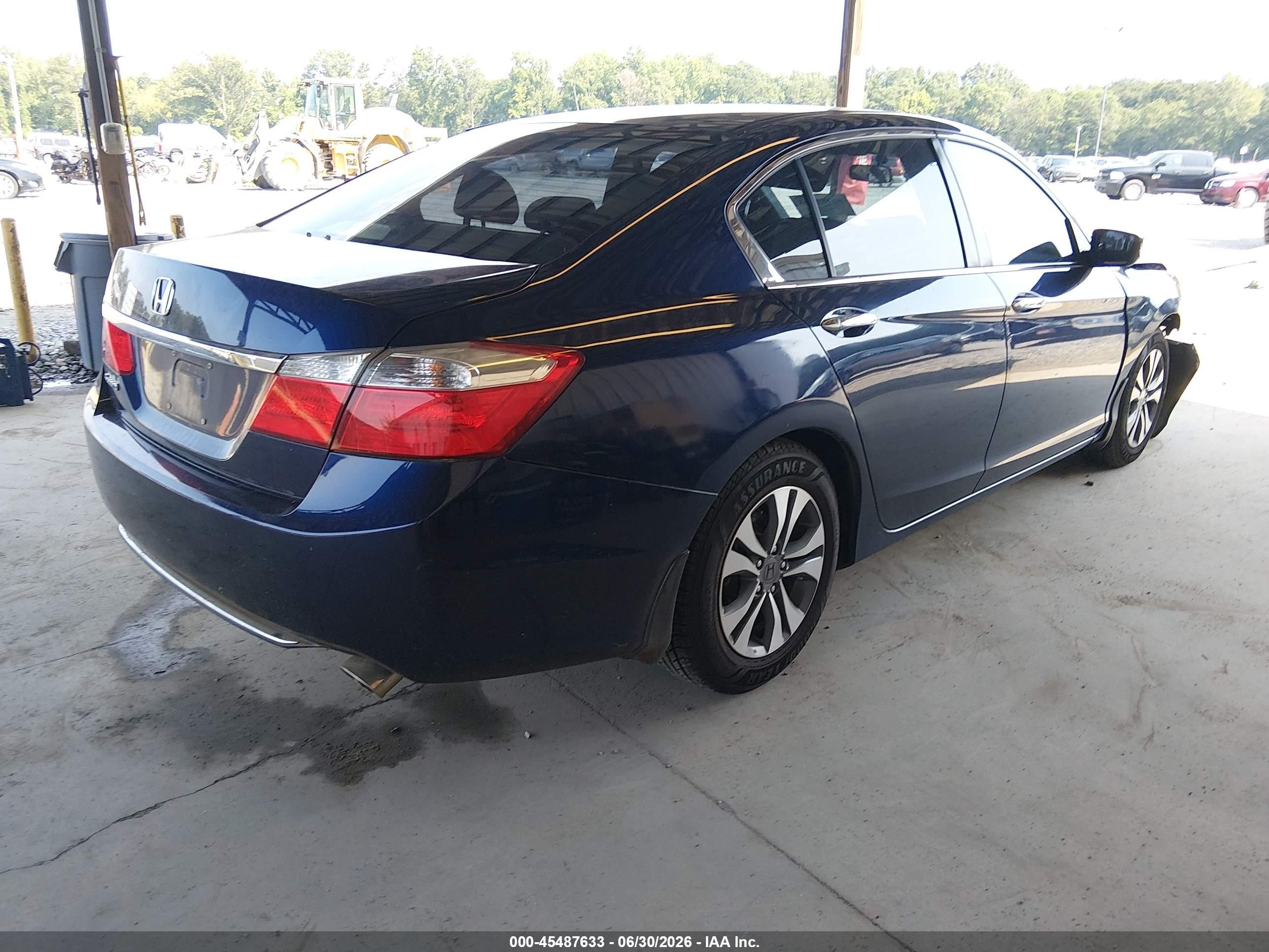 2015 Honda Accord Lx Blue vin: 1HGCR2F31FA215648