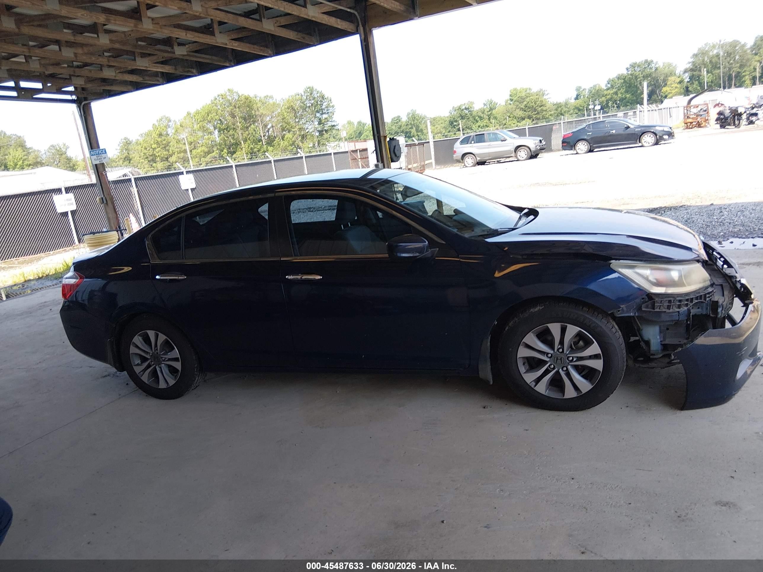 2015 Honda Accord Lx Blue vin: 1HGCR2F31FA215648