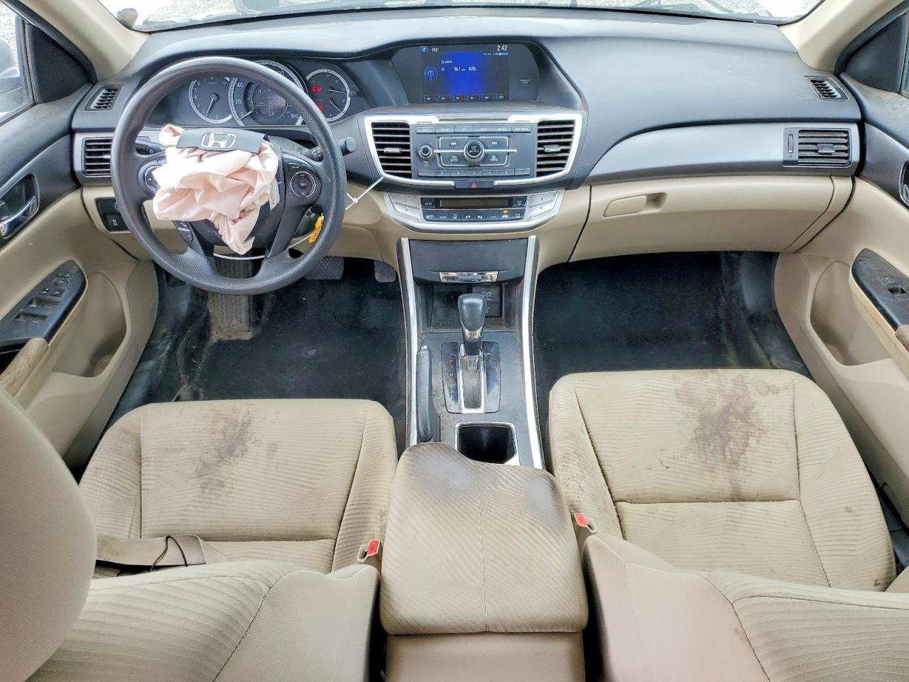 2015 Honda Accord Lx White vin: 1HGCR2F31FA216394