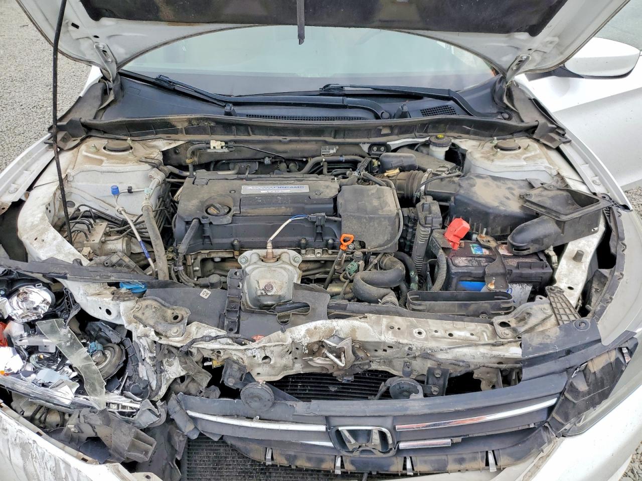 2015 Honda Accord Lx White vin: 1HGCR2F31FA216394