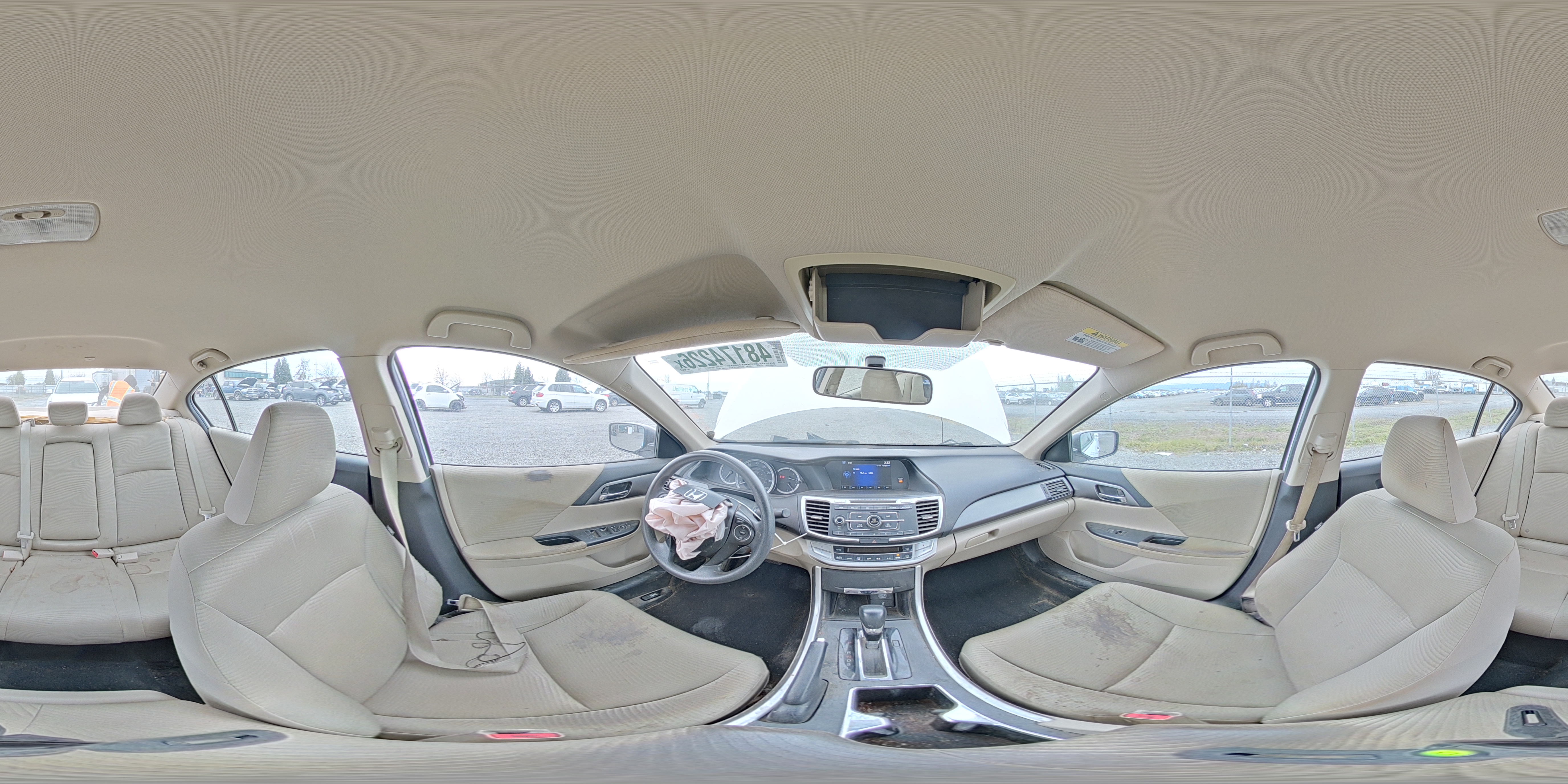 2015 Honda Accord Lx White vin: 1HGCR2F31FA216394