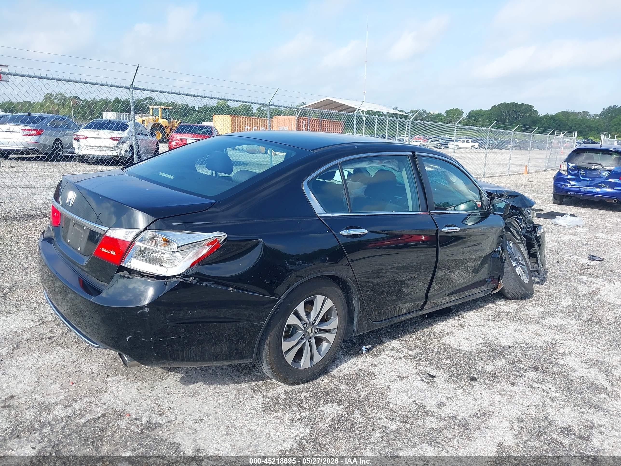 2015 Honda Accord Lx Black vin: 1HGCR2F31FA228075