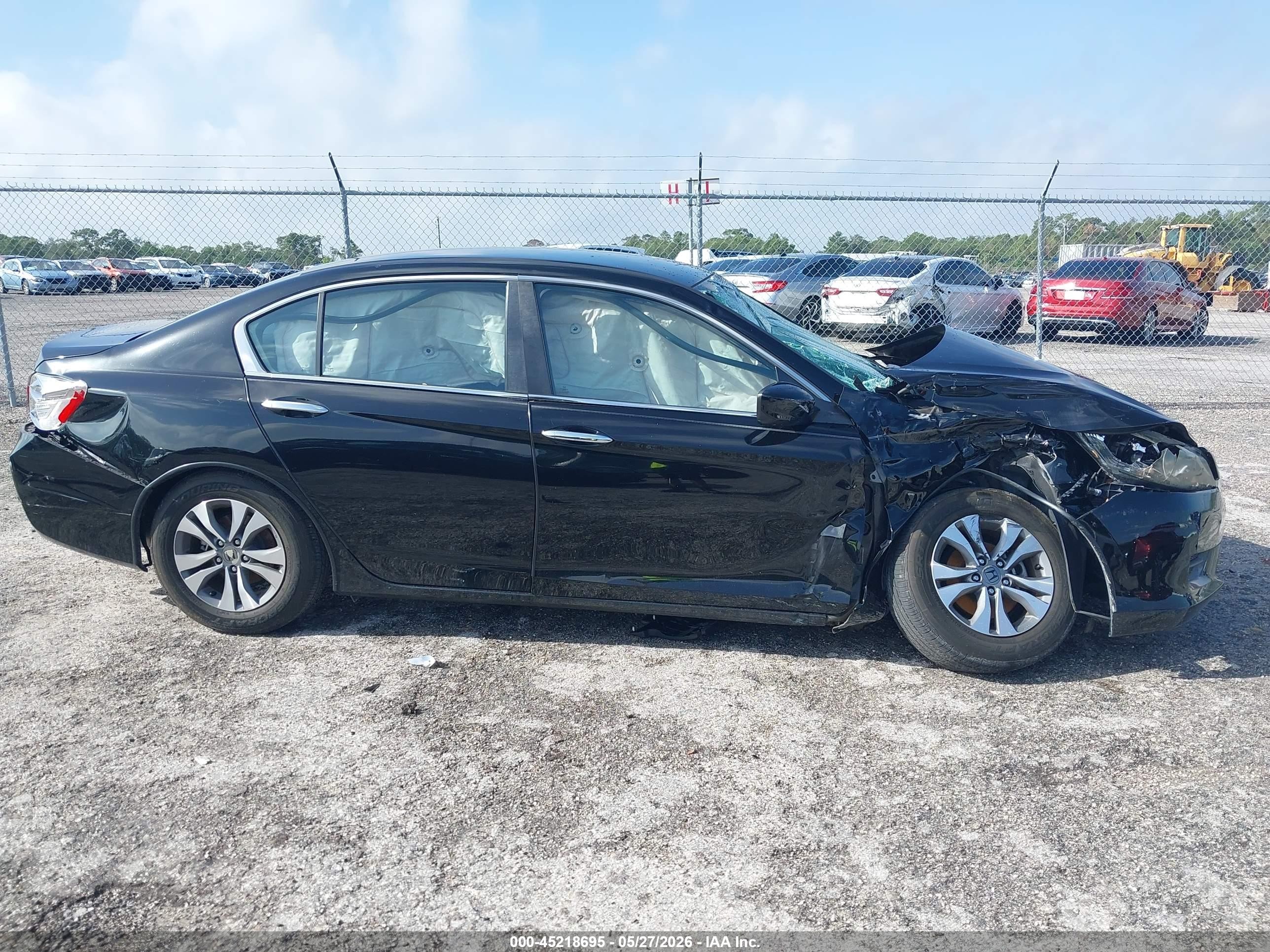 2015 Honda Accord Lx Black vin: 1HGCR2F31FA228075