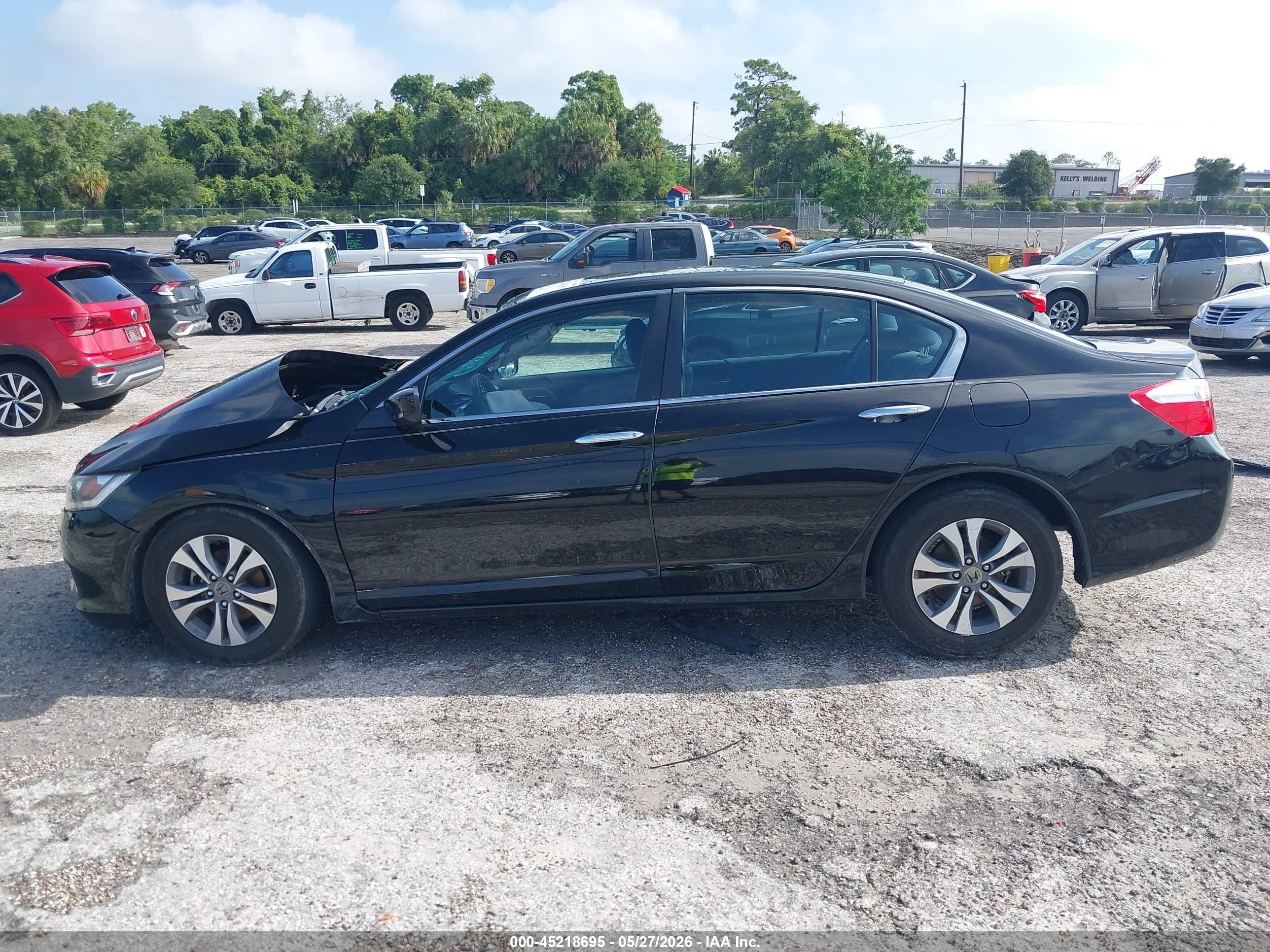 2015 Honda Accord Lx Black vin: 1HGCR2F31FA228075