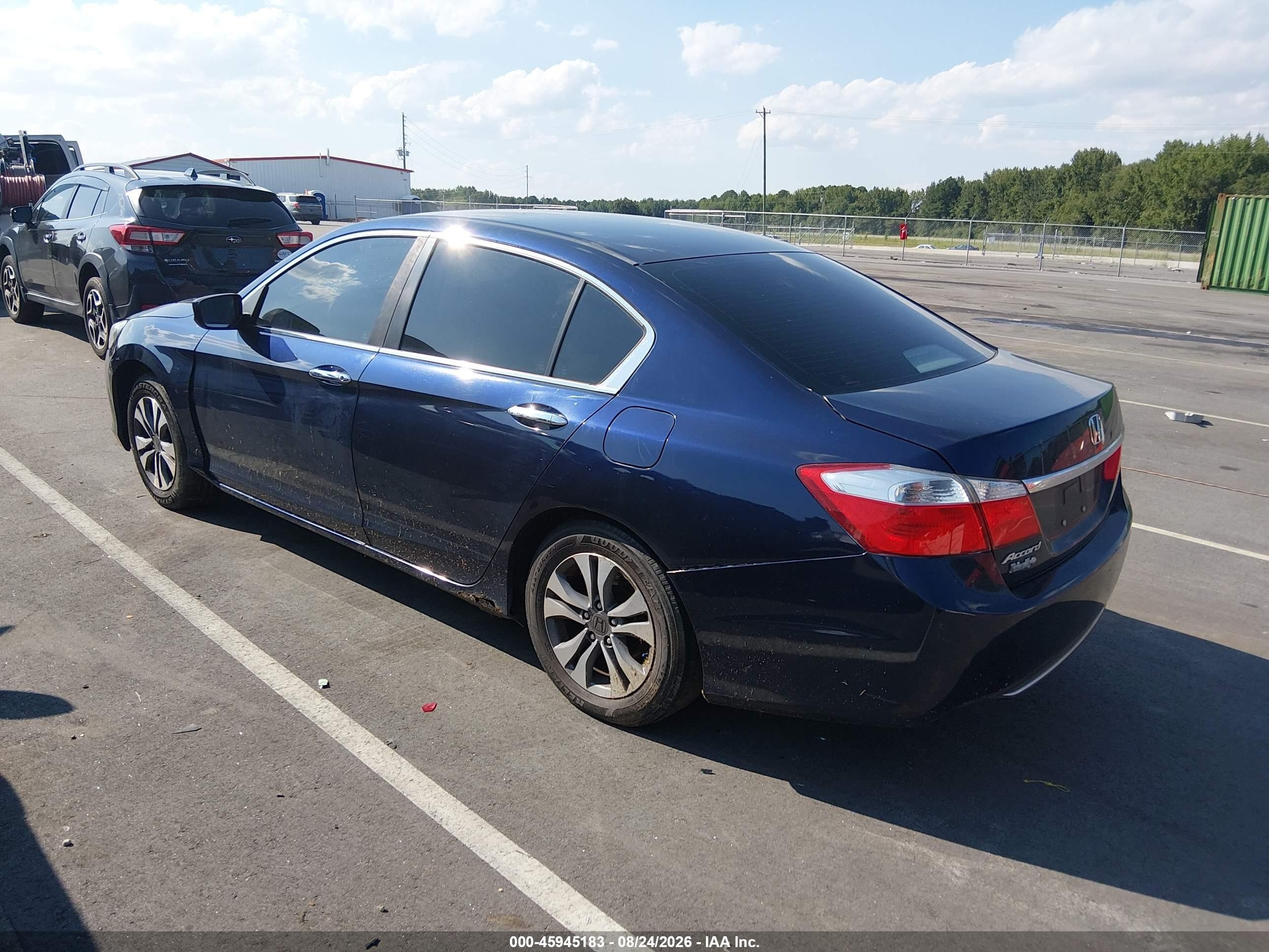 2015 Honda Accord Lx Dark Blue vin: 1HGCR2F31FA232353