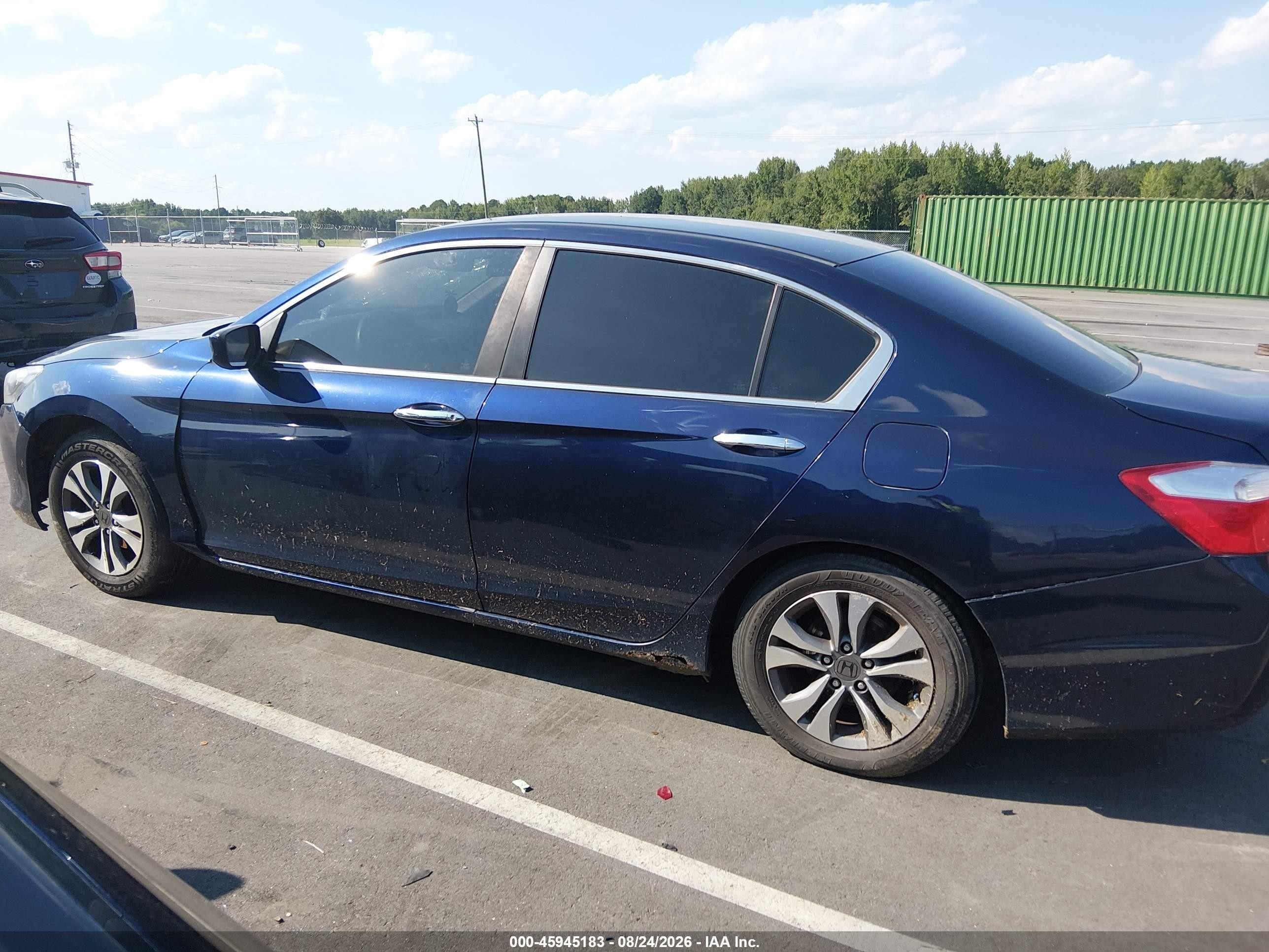 2015 Honda Accord Lx Dark Blue vin: 1HGCR2F31FA232353