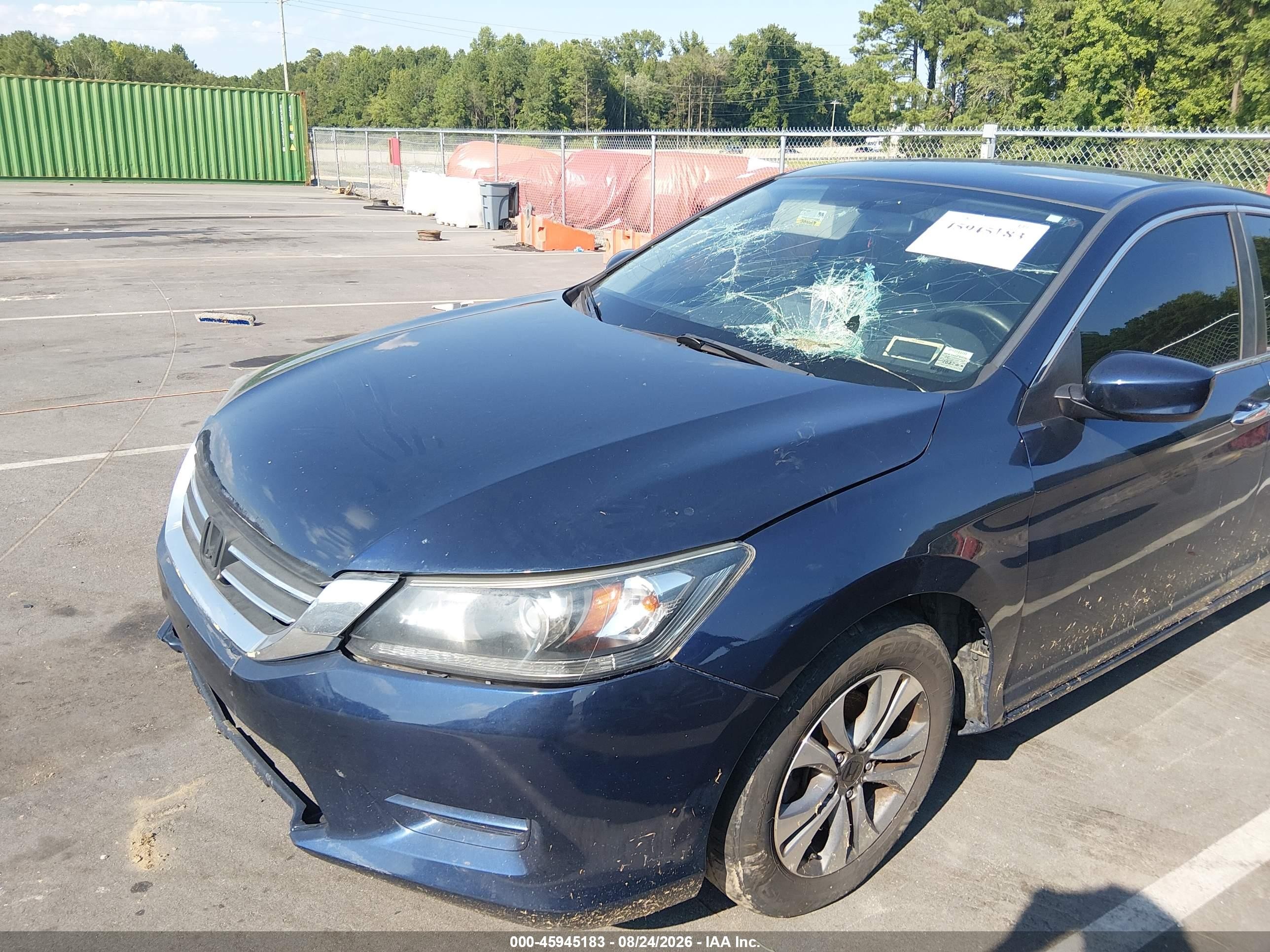 2015 Honda Accord Lx Dark Blue vin: 1HGCR2F31FA232353