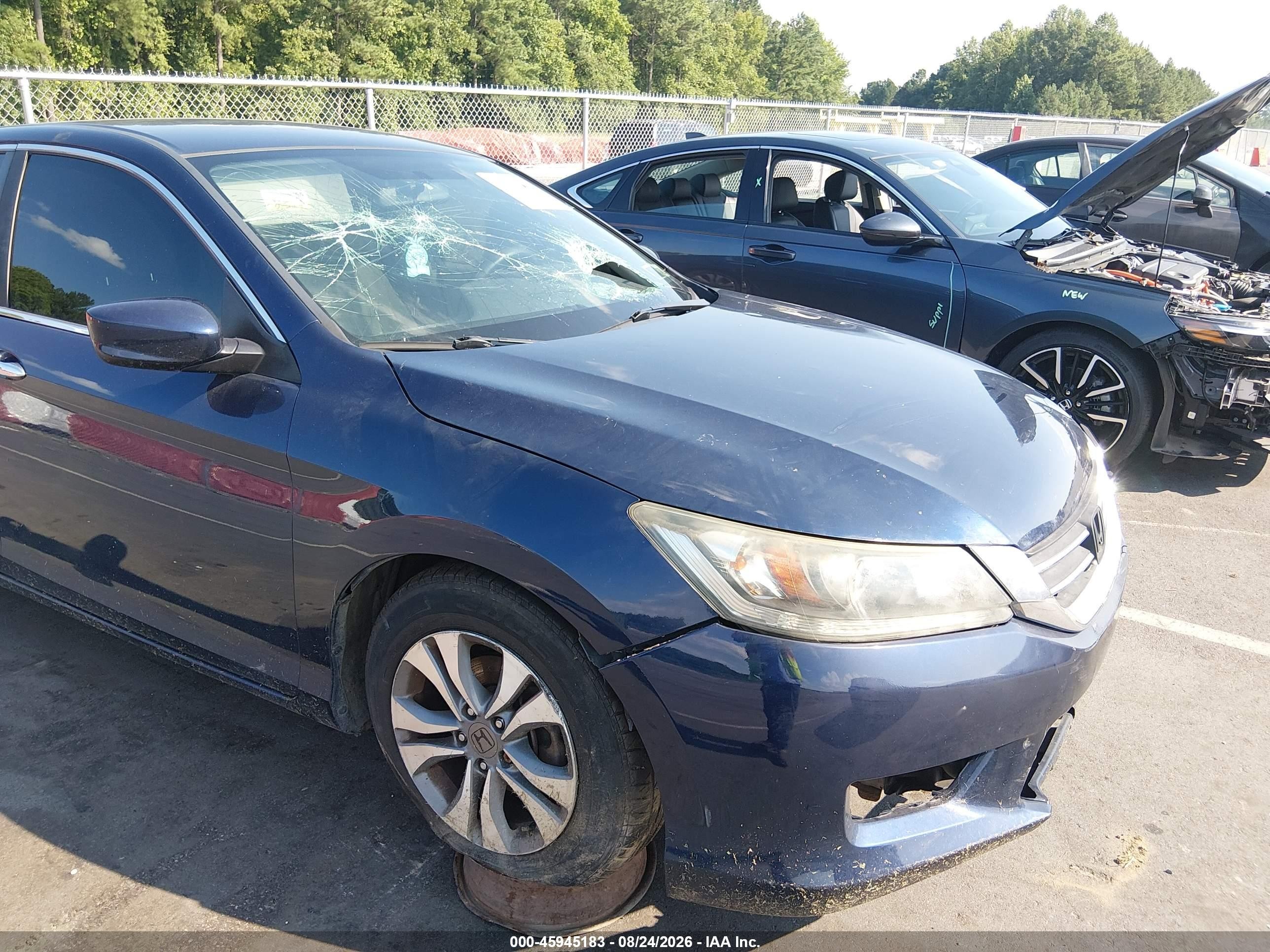 2015 Honda Accord Lx Dark Blue vin: 1HGCR2F31FA232353