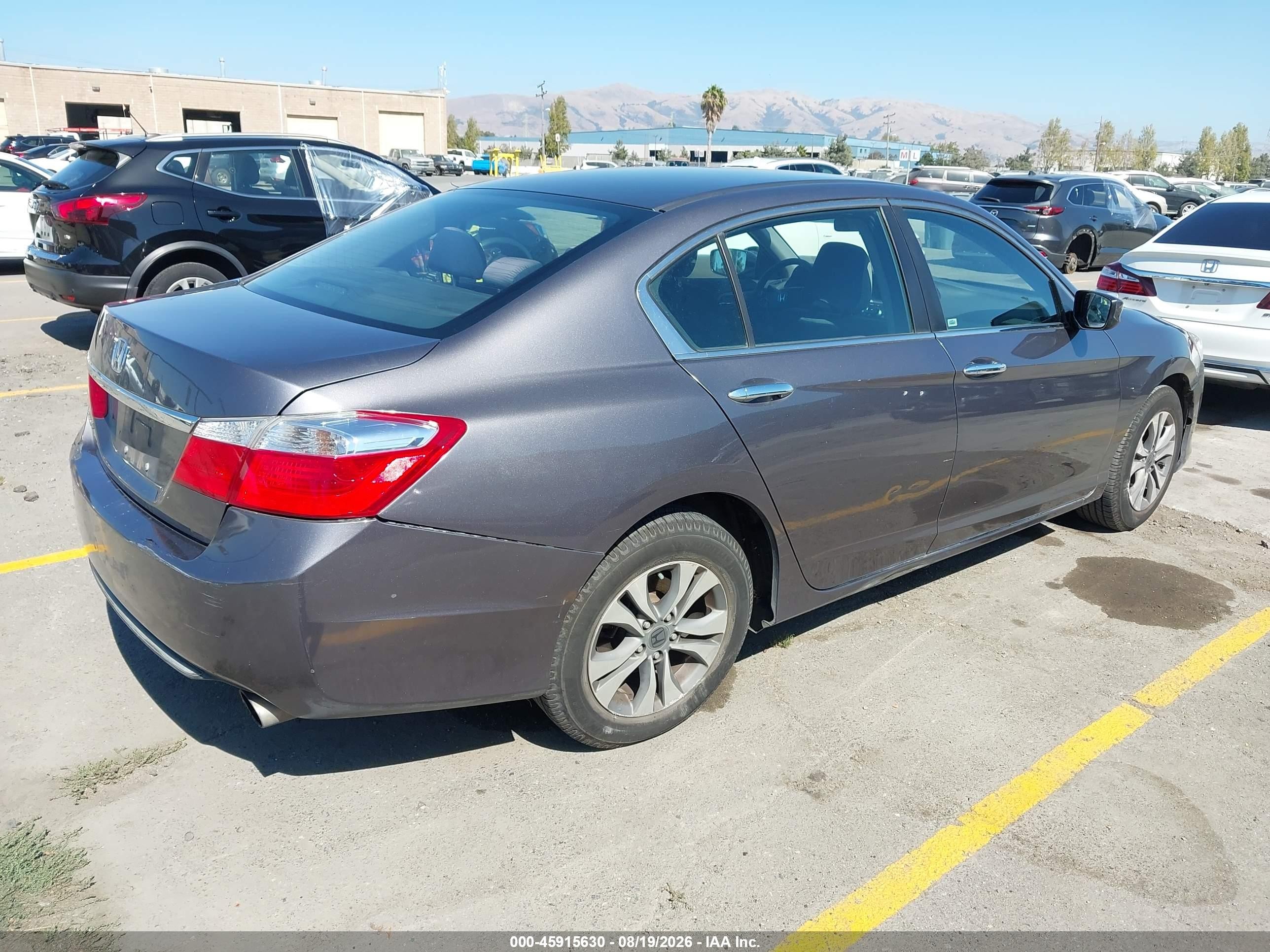 2015 Honda Accord Lx Gray vin: 1HGCR2F31FA235902